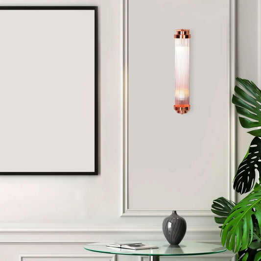 Dream On Glass Tube Wall Light – modern and elegant glass tube wall light fixture offering soft, ambient illumination to enhance any room’s decor.