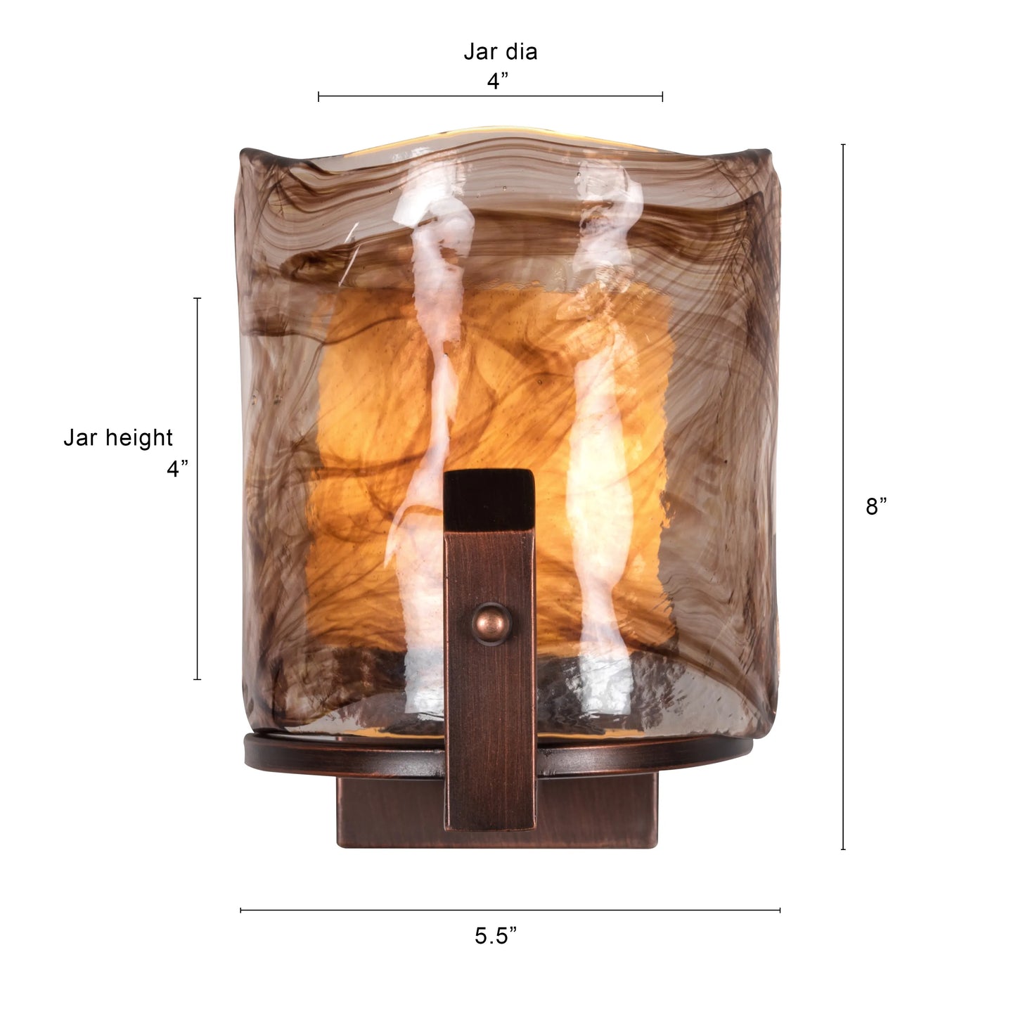 Unrequited Love Glass Wall Light