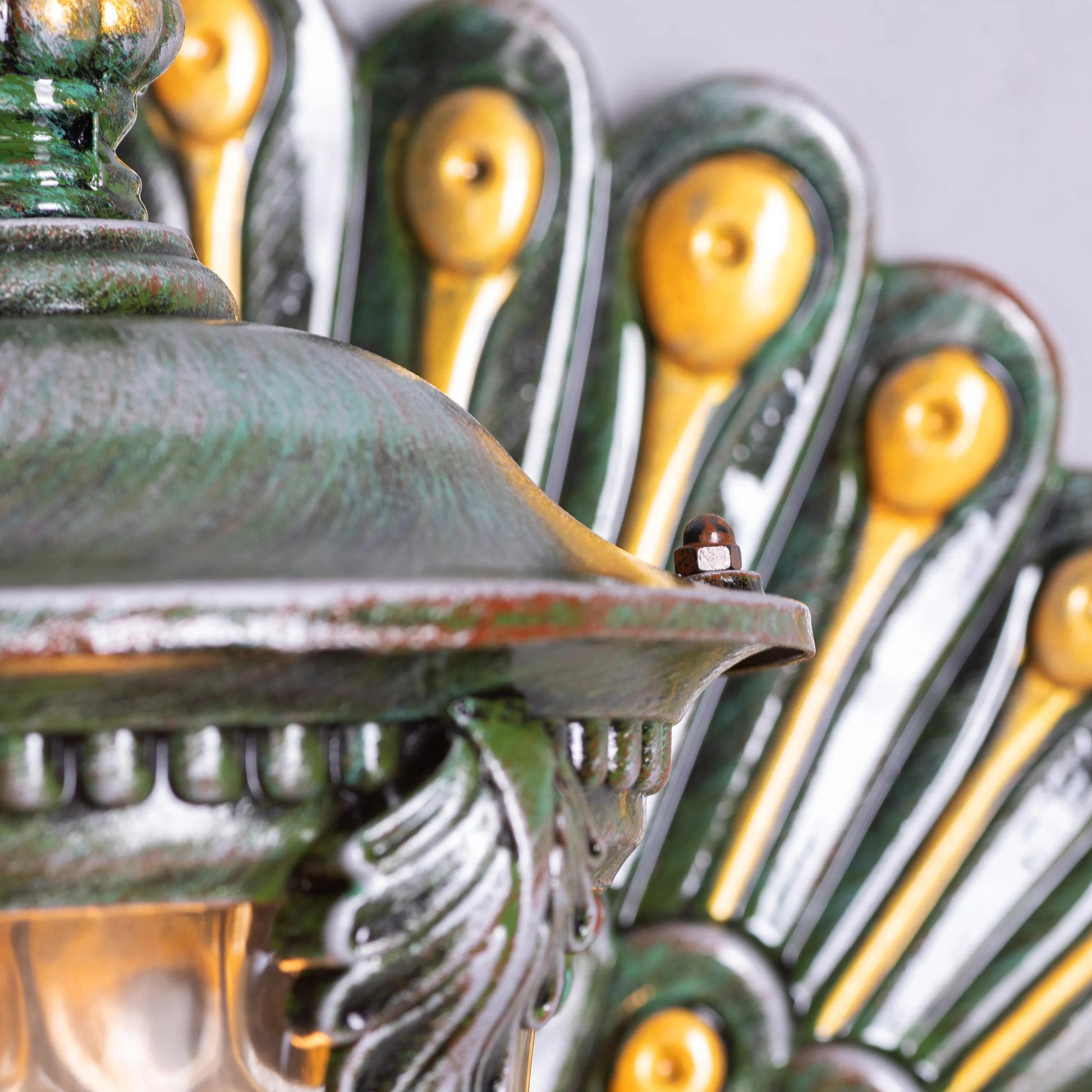 Plume Frosted Glass Wall Light - luxurious wall light with frosted glass shade, providing soft, ambient lighting with an elegant, plume-inspired design.