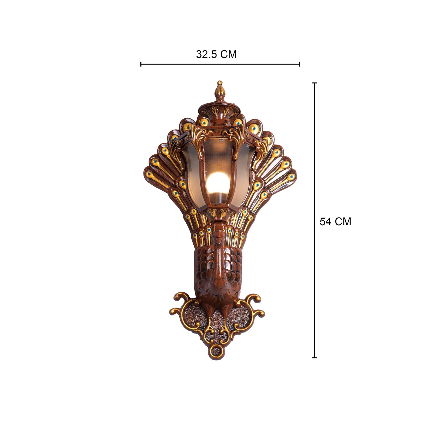 Plume Frosted Glass Wall Light