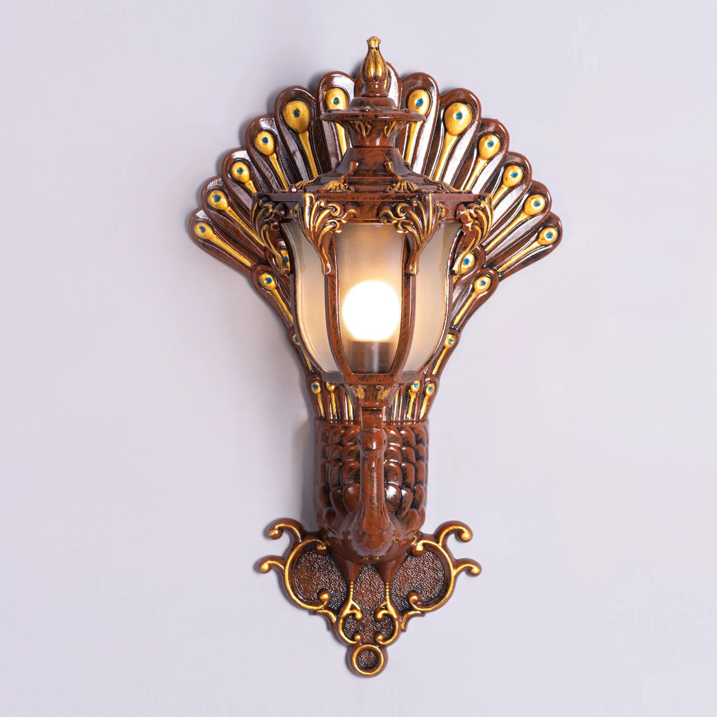 Plume Frosted Glass Wall Light