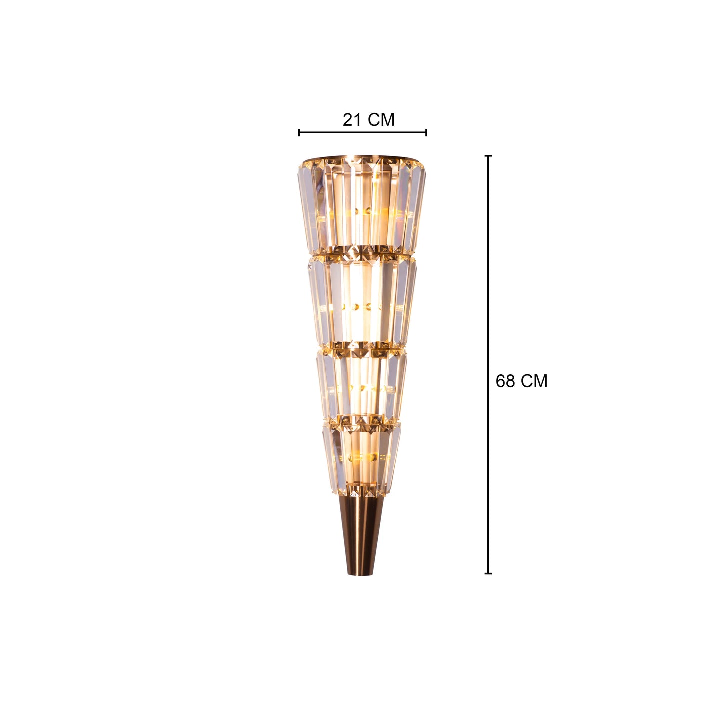 Your Grace Glass Crystal Wall Light