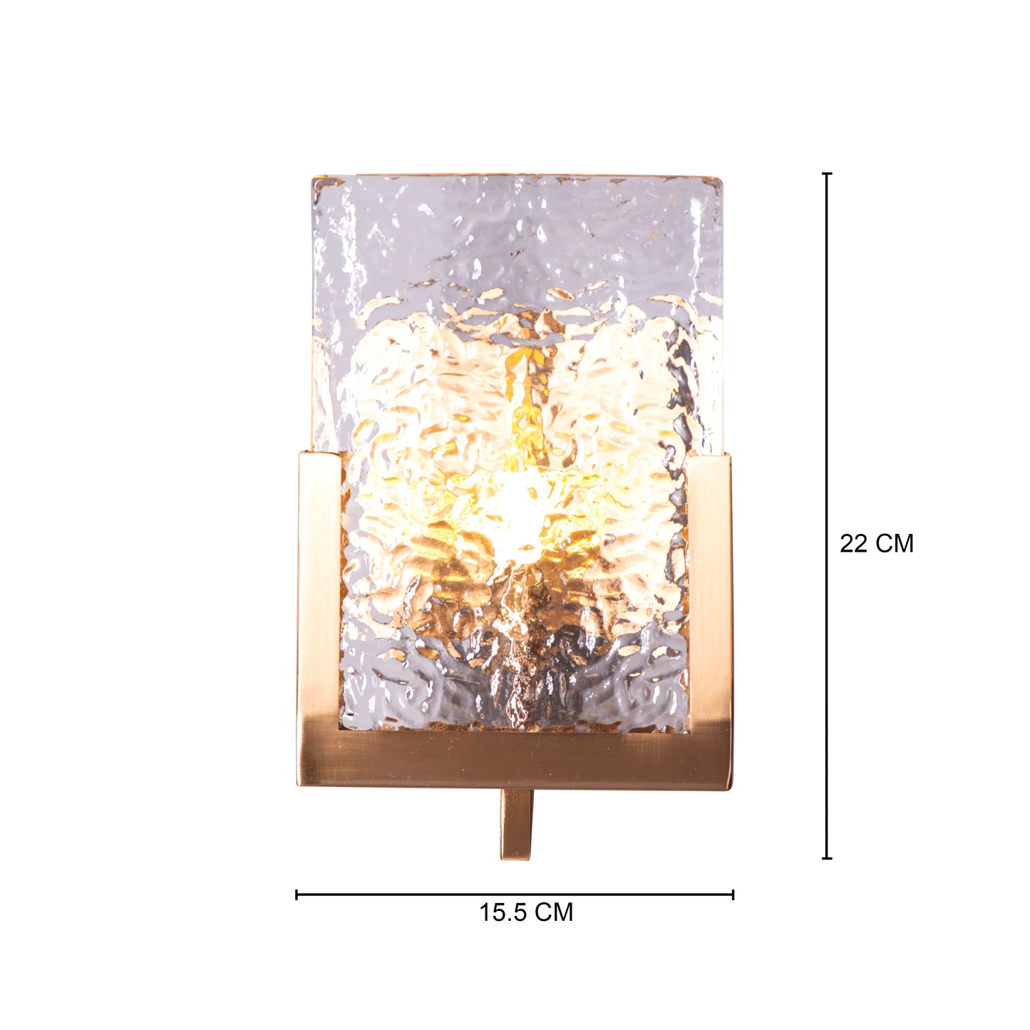 Legacy Signature Textured Glass Wall Light