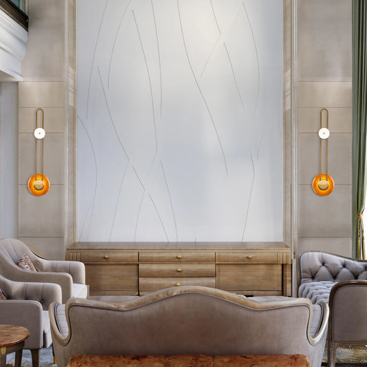 Sleek and minimalist wall light with adjustable color temperatures