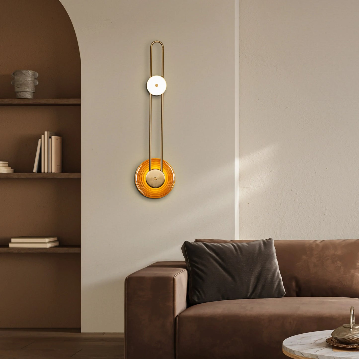 Sleek and minimalist wall light with adjustable color temperatures