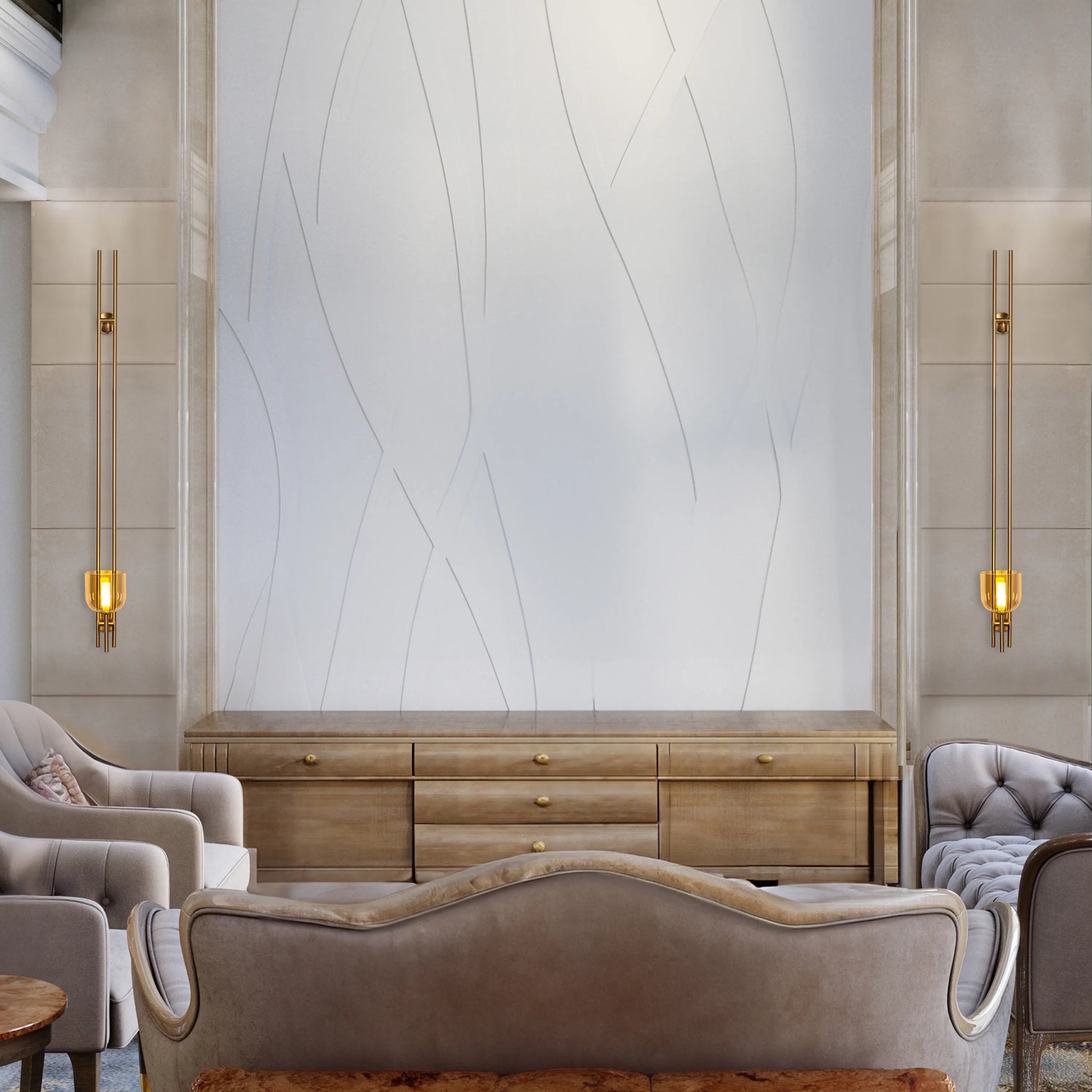 Moments Matter Wall Light in Gold and Amber with Clear Glass – luxury wall light featuring a golden frame, amber accents, and clear glass for an elegant and radiant glow, perfect for sophisticated interiors.