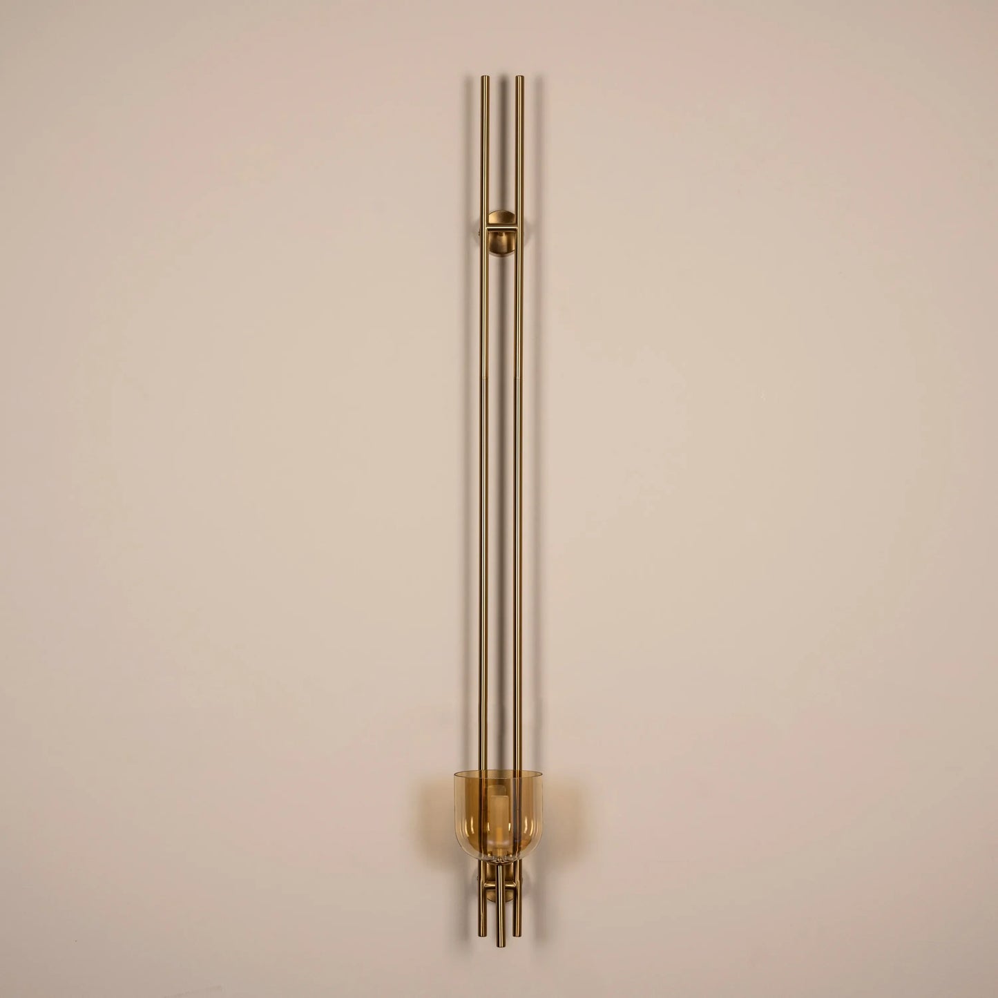 Moments Matter (Gold, Amber) Clear Glass Wall Light