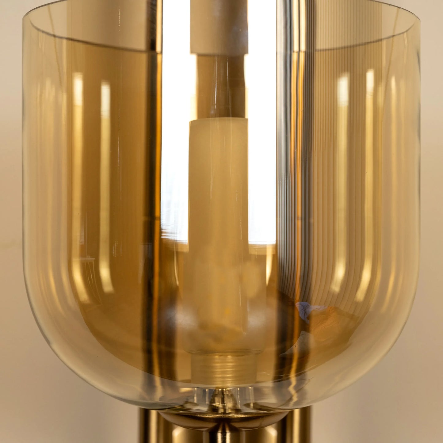 Moments Matter (Gold, Amber) Clear Glass Wall Light