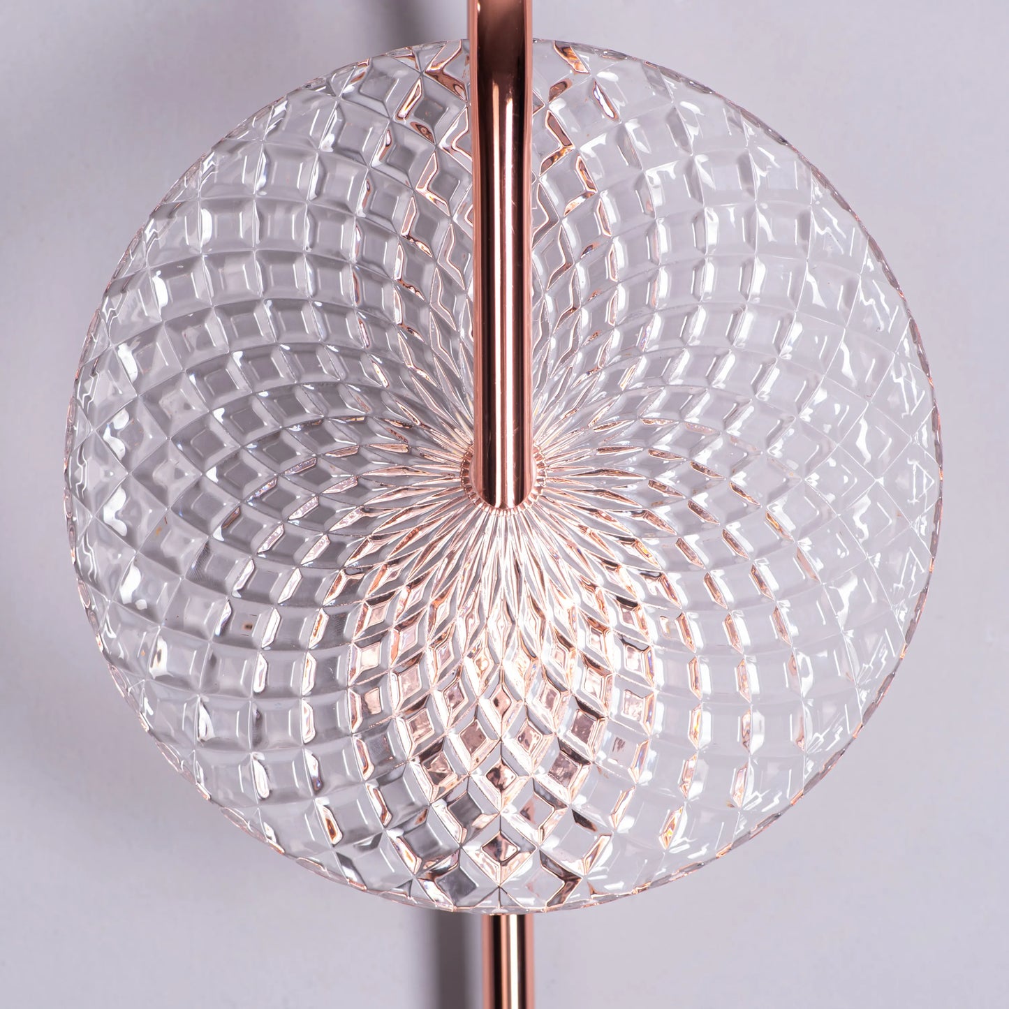 Call Your Name Textured Glass Wall Light