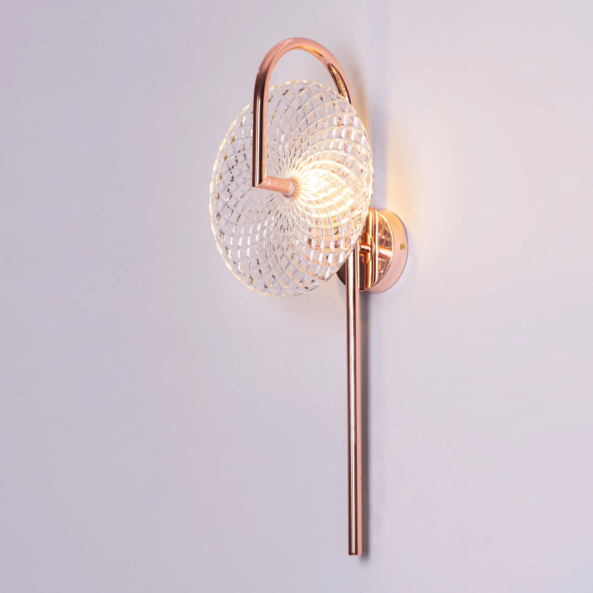 Call Your Name Textured Glass Wall Light – luxurious wall light with intricately textured glass that creates ambient illumination, enhancing any room with elegance and sophistication.