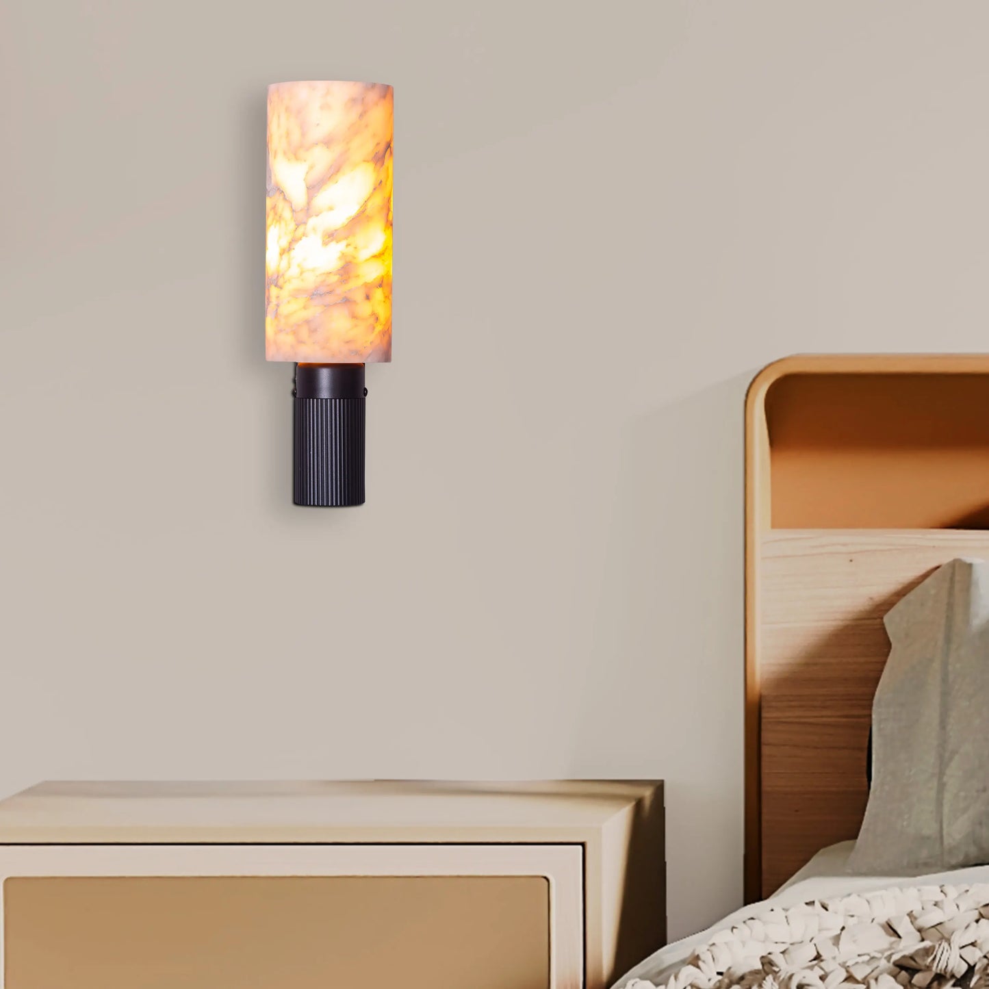 Sandstorm Alabaster Wall Light