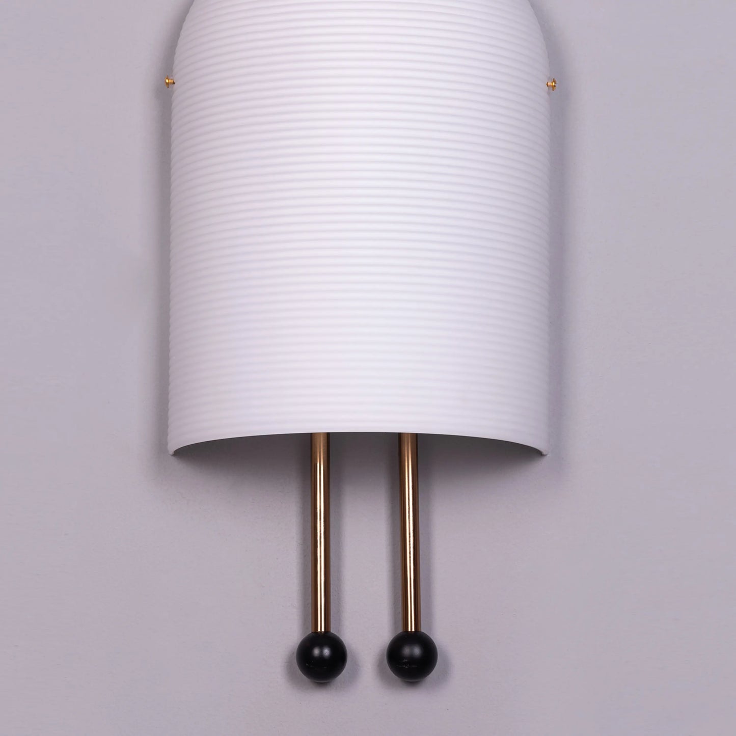 Day In My Dream (Gold, Black) Frosted Glass Wall Light