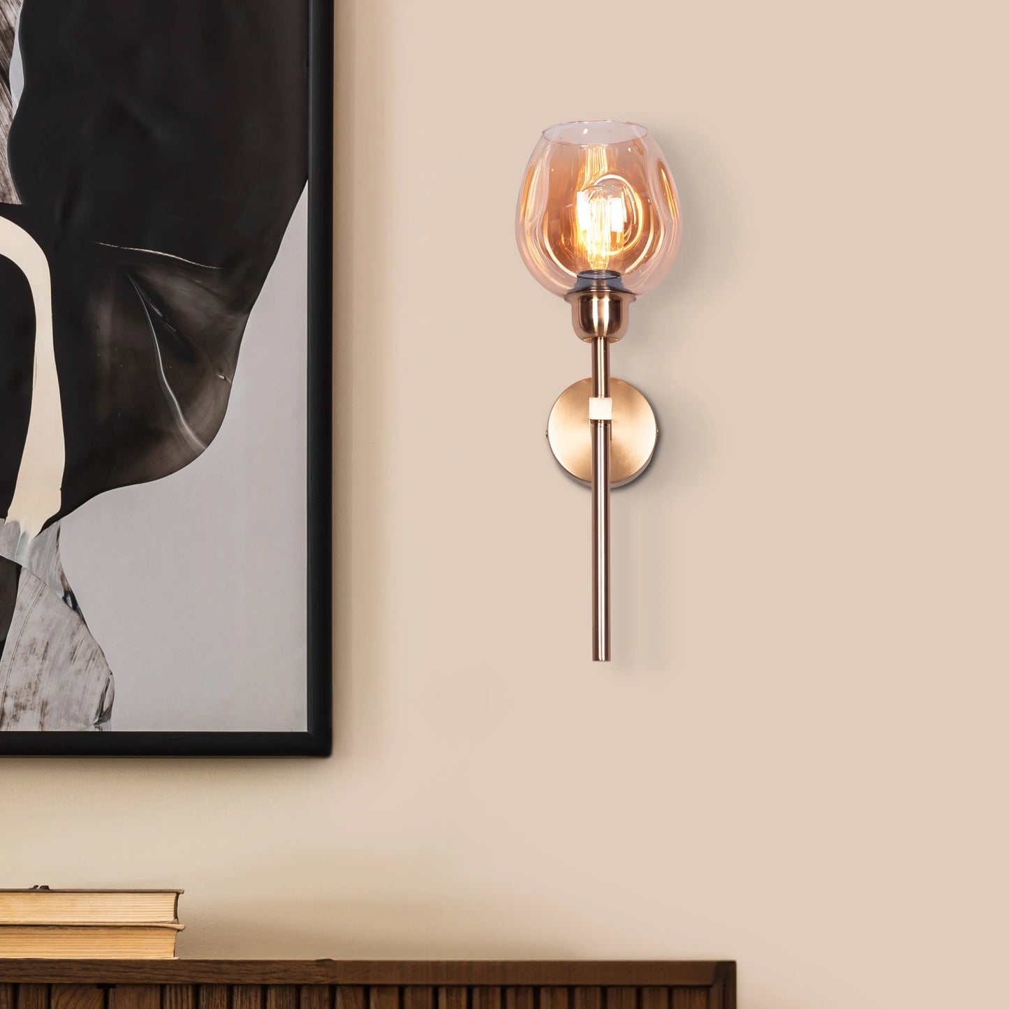 Mykonos Memories Clear Glass Wall Light