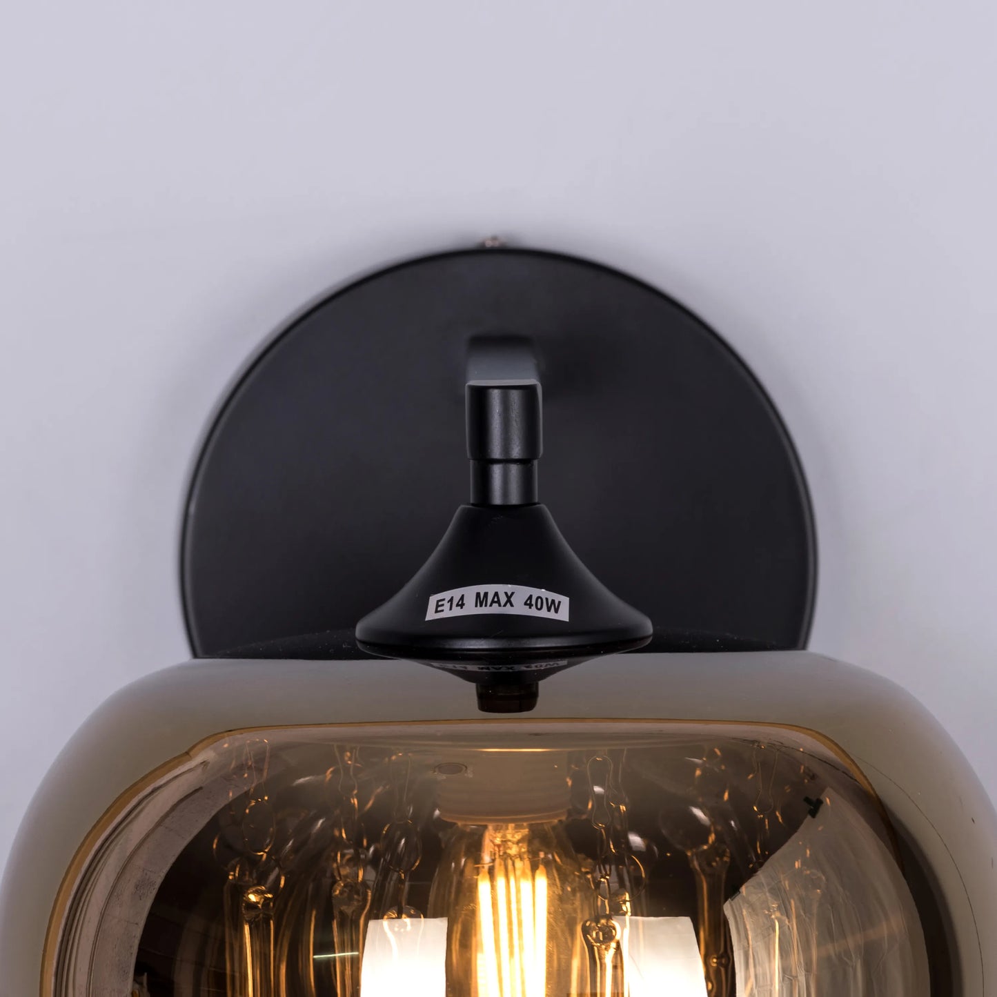 Enchanted (Black, Gold) Crystal Wall Light