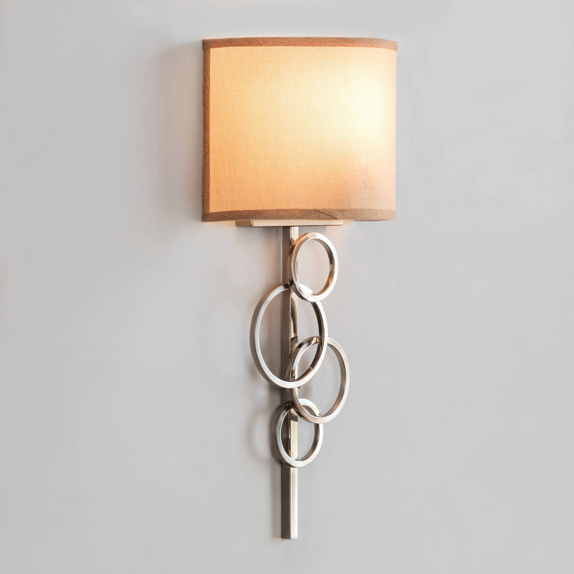 Ring Fling Steel Wall Light – modern wall light featuring a sleek, circular steel frame, ideal for adding a bold, industrial touch and bright illumination to contemporary spaces.