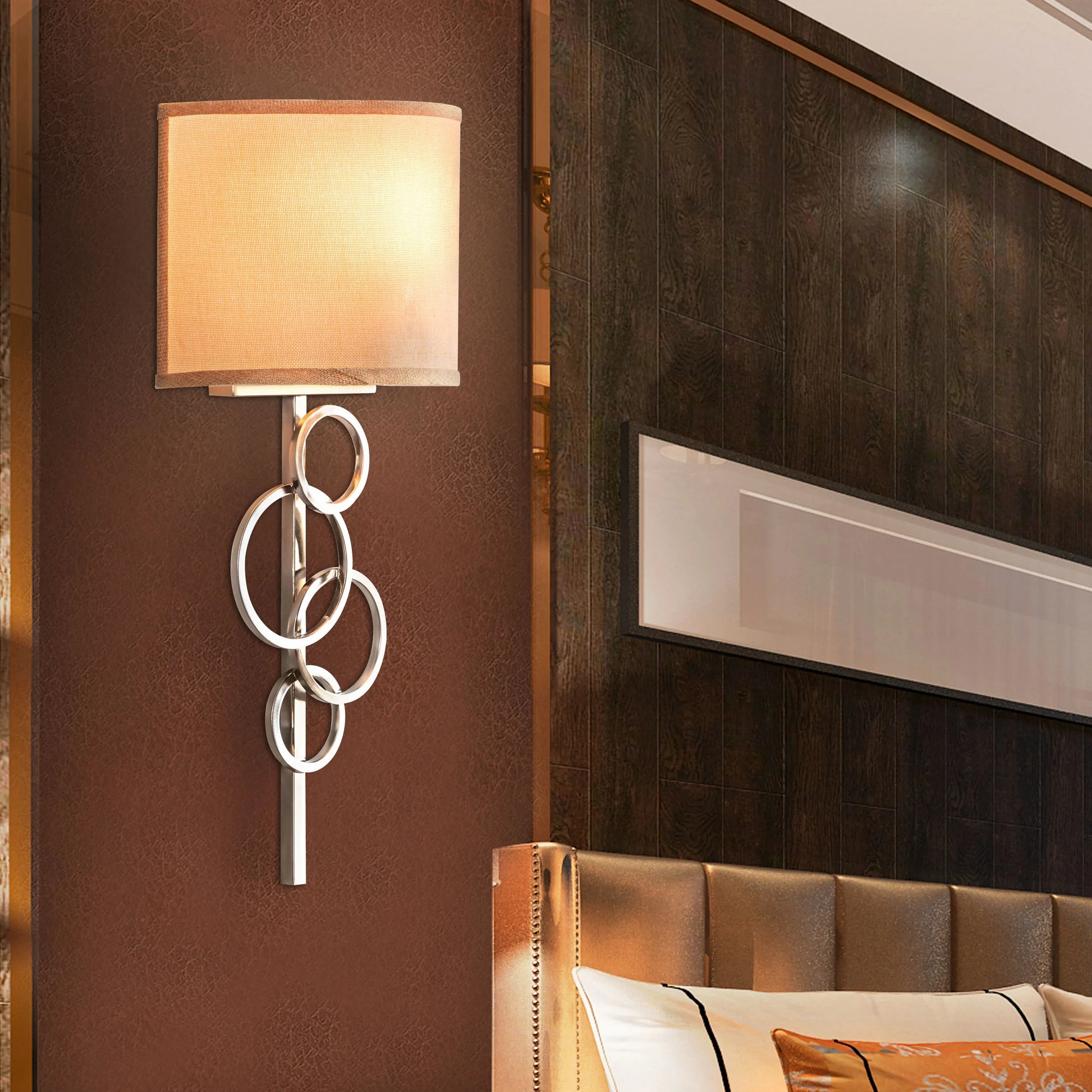 Ring Fling Steel Wall Light – modern wall light featuring a sleek, circular steel frame, ideal for adding a bold, industrial touch and bright illumination to contemporary spaces.