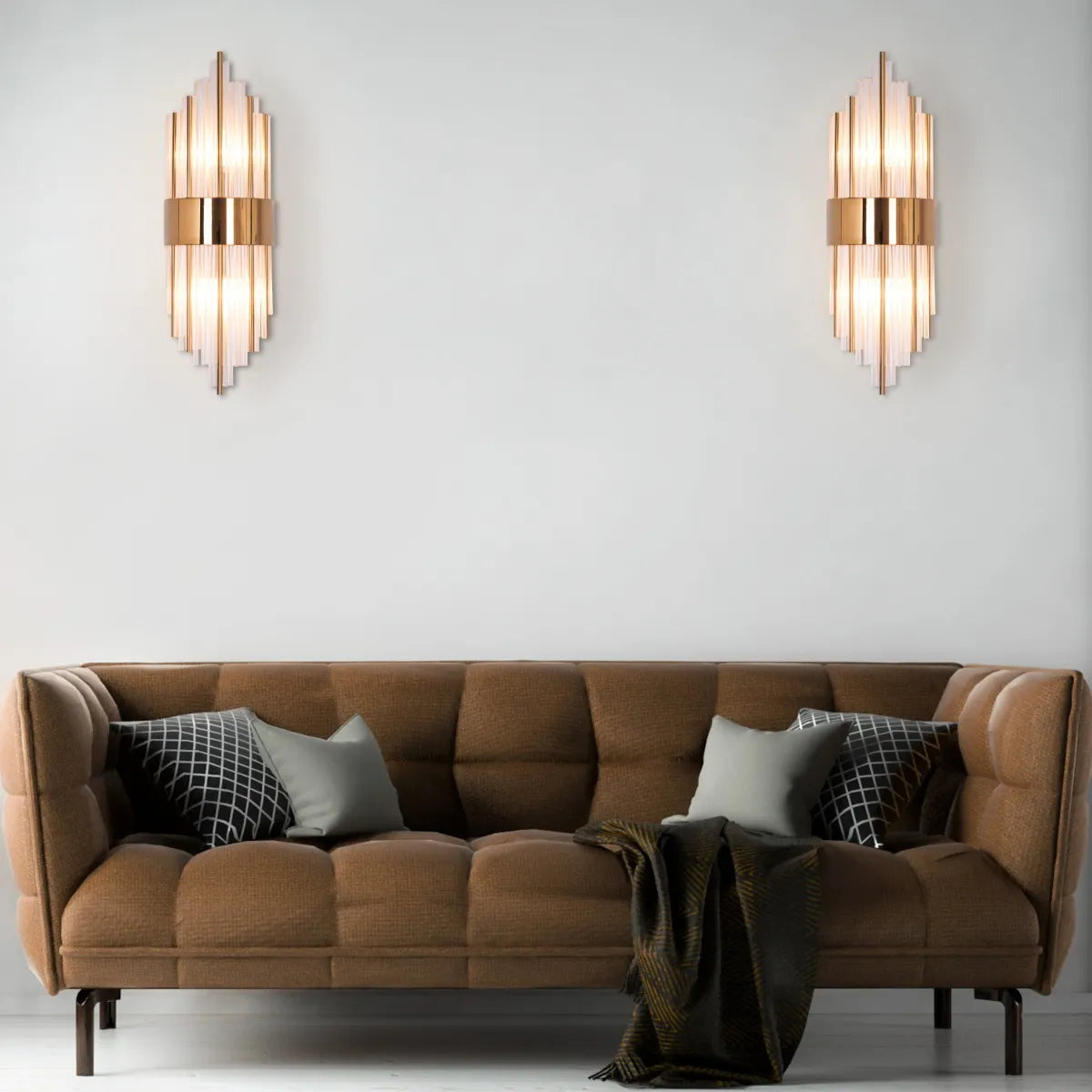 Carry My Heart Glass Tube Wall Light