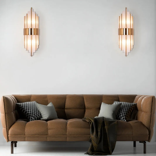 Carry My Heart Glass Tube Wall Light