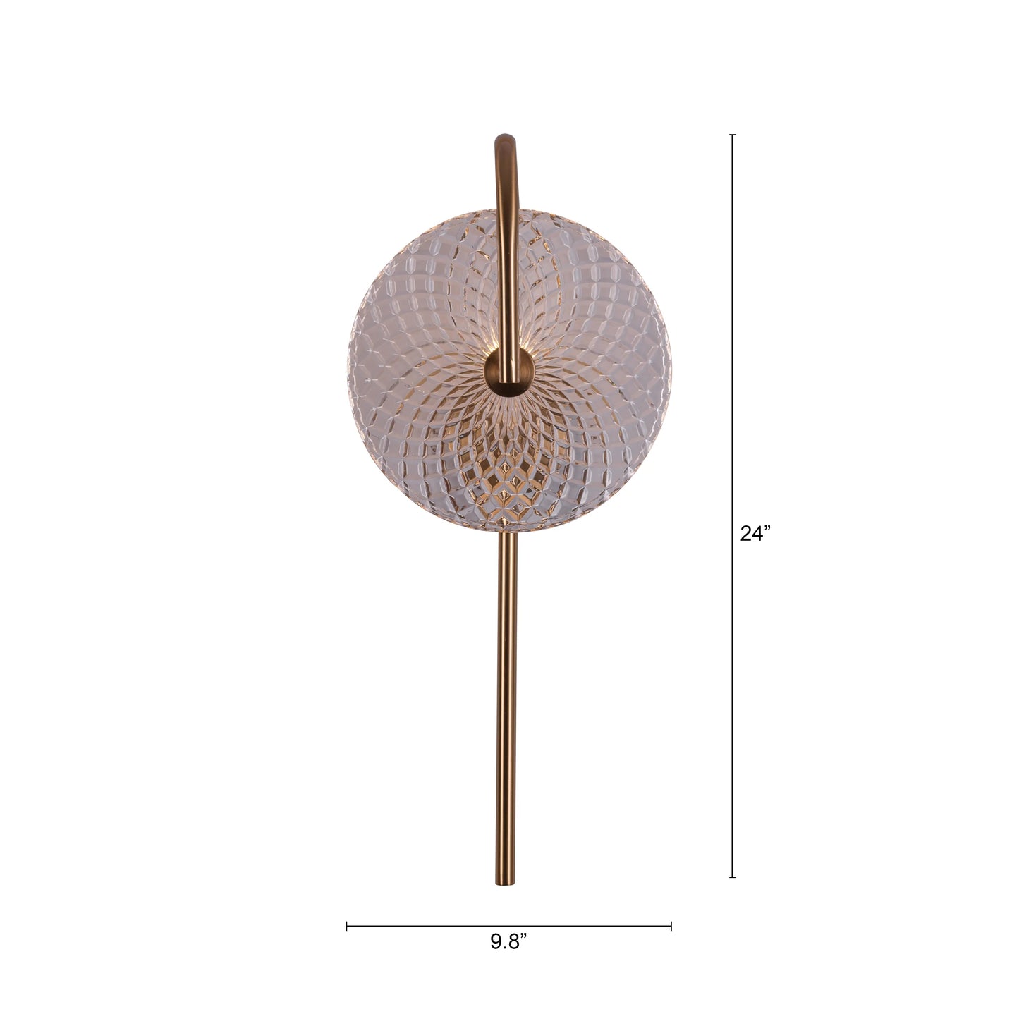 Call Your Name Signature Textured Glass Wall Light