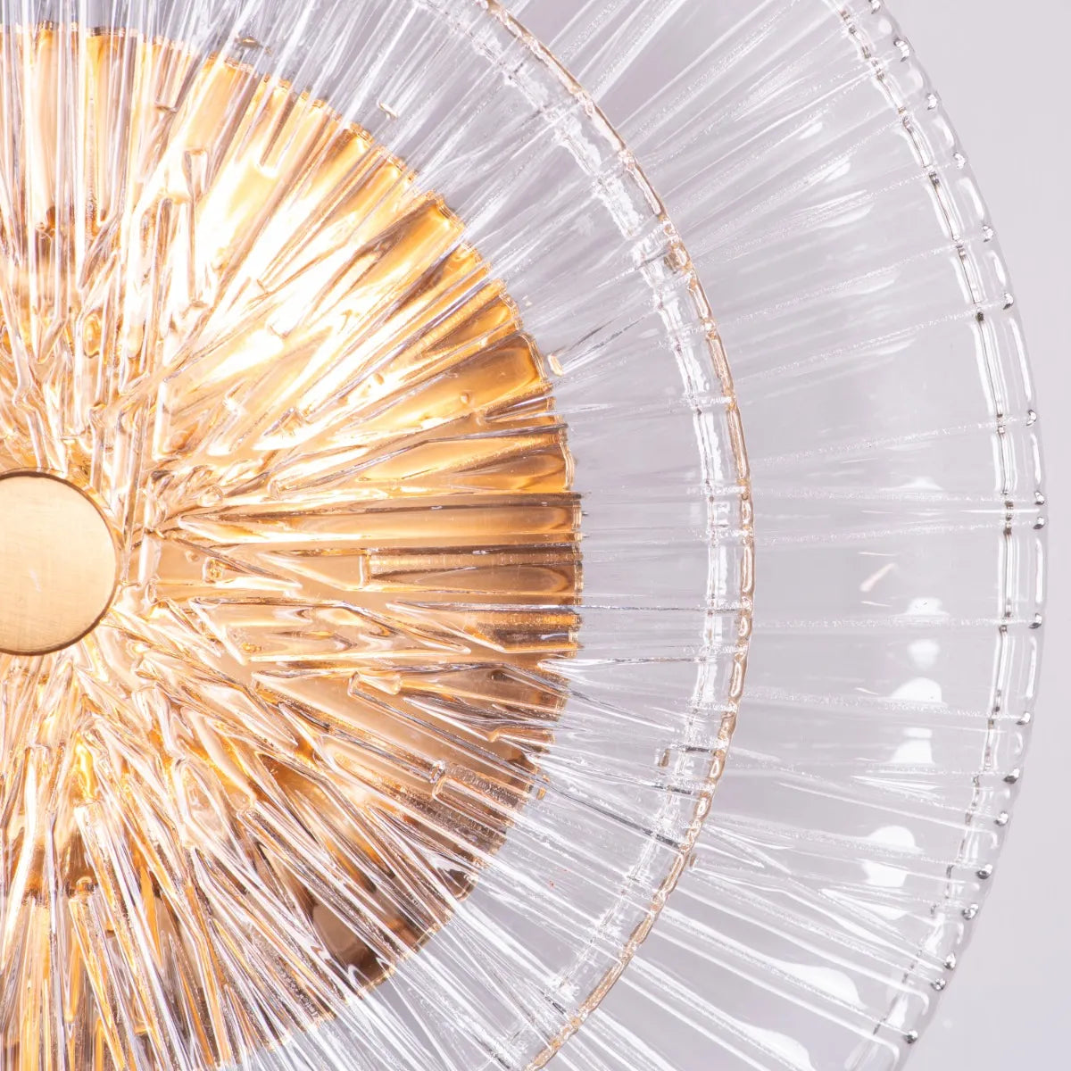 Feel My Crown Textured Glass Wall Light