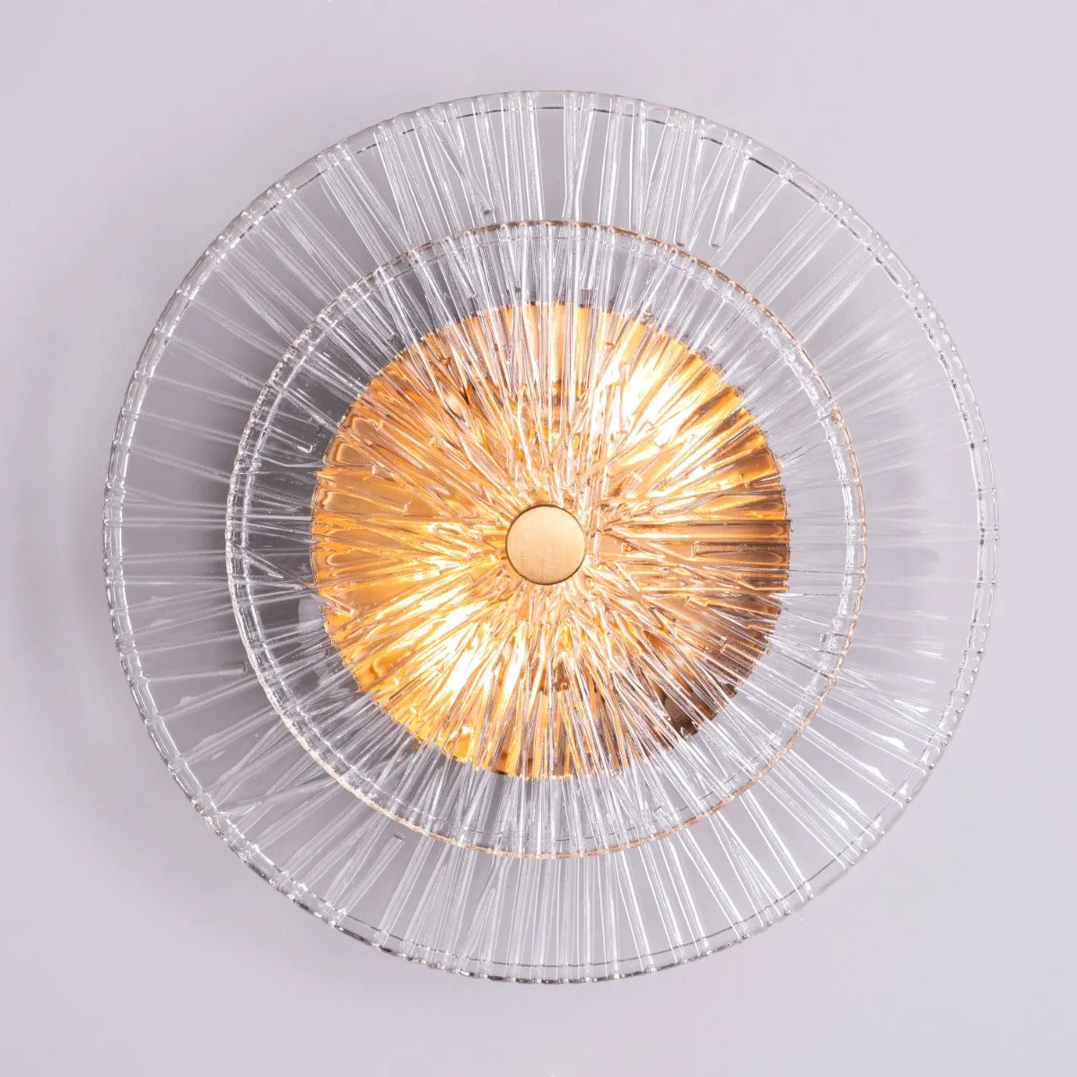 Feel My Crown Textured Glass Wall Light