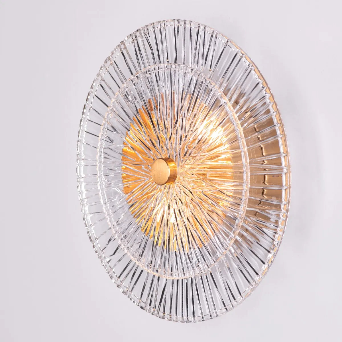 Feel My Crown Textured Glass Wall Light