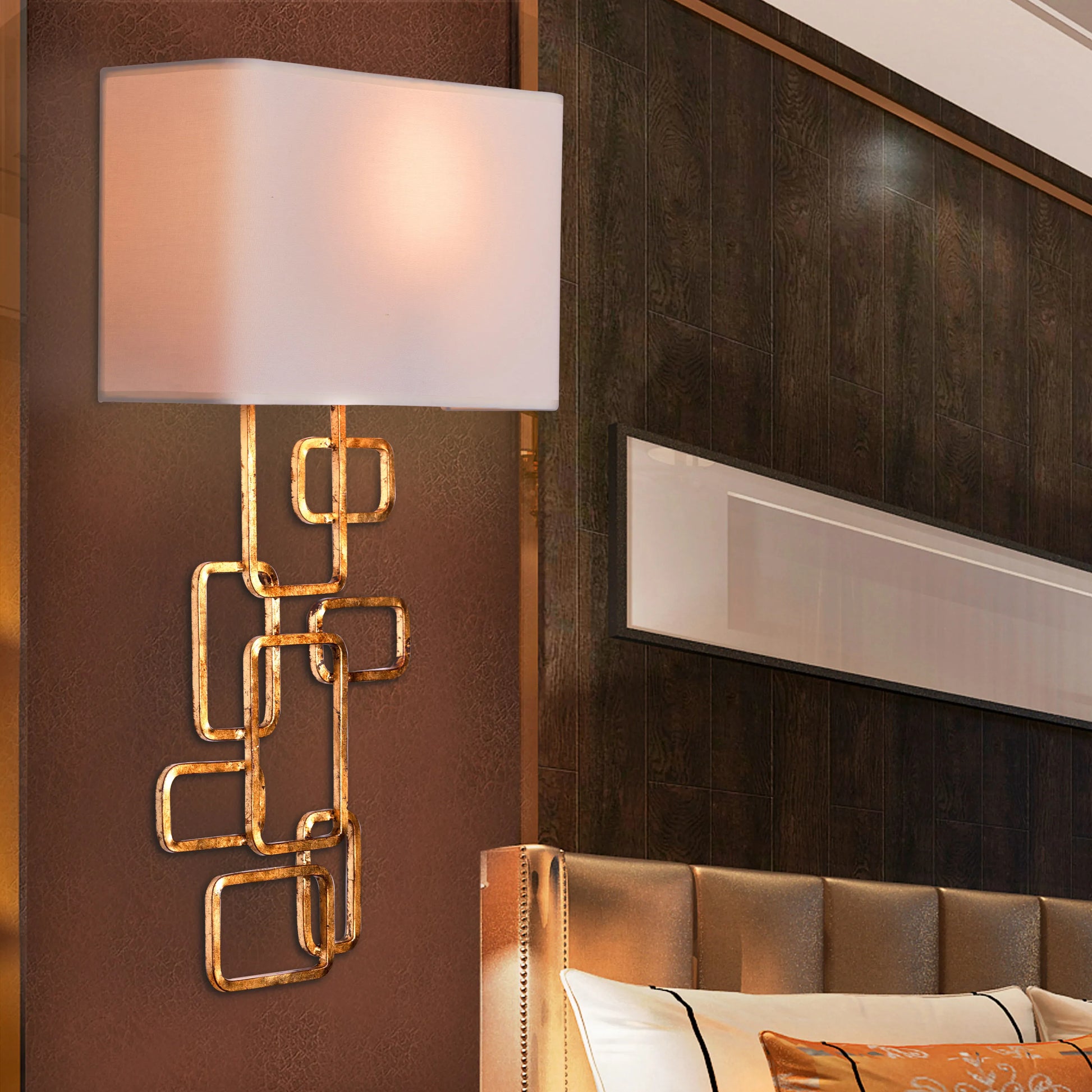 Elegant Sundowner Wall Light featuring circular sunset-inspired design with gradient illumination effect, mounted in premium metallic finish creating a floating halo of warm ambient light