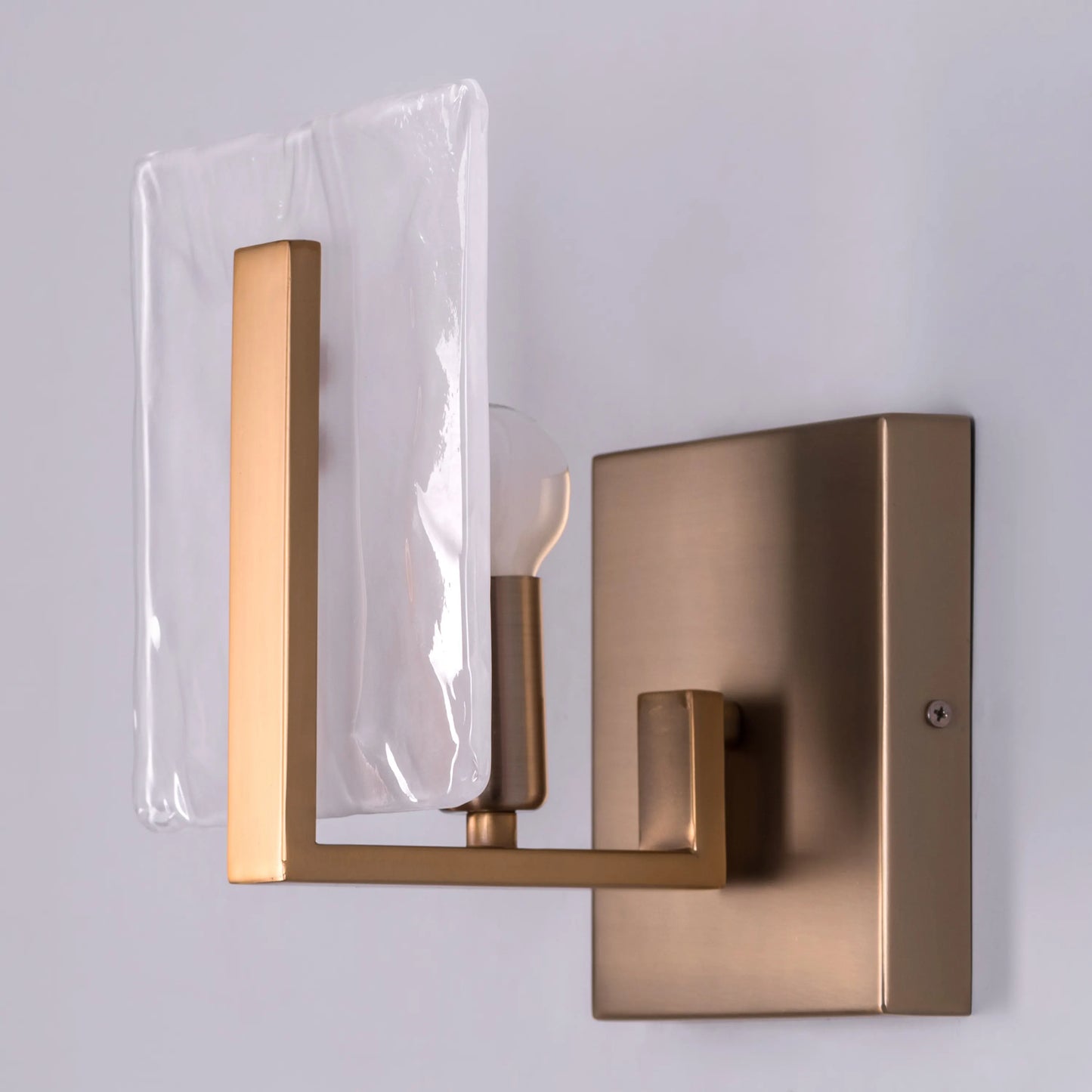 Gold Haze Glass Wall Light