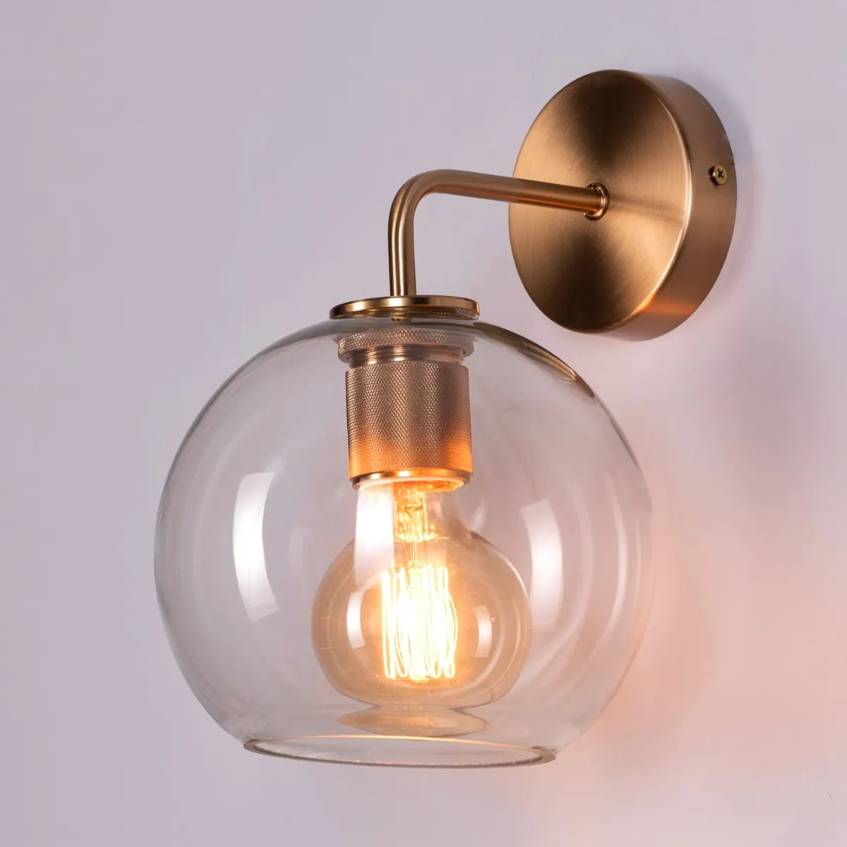 Endgame Clear Glass Wall Light