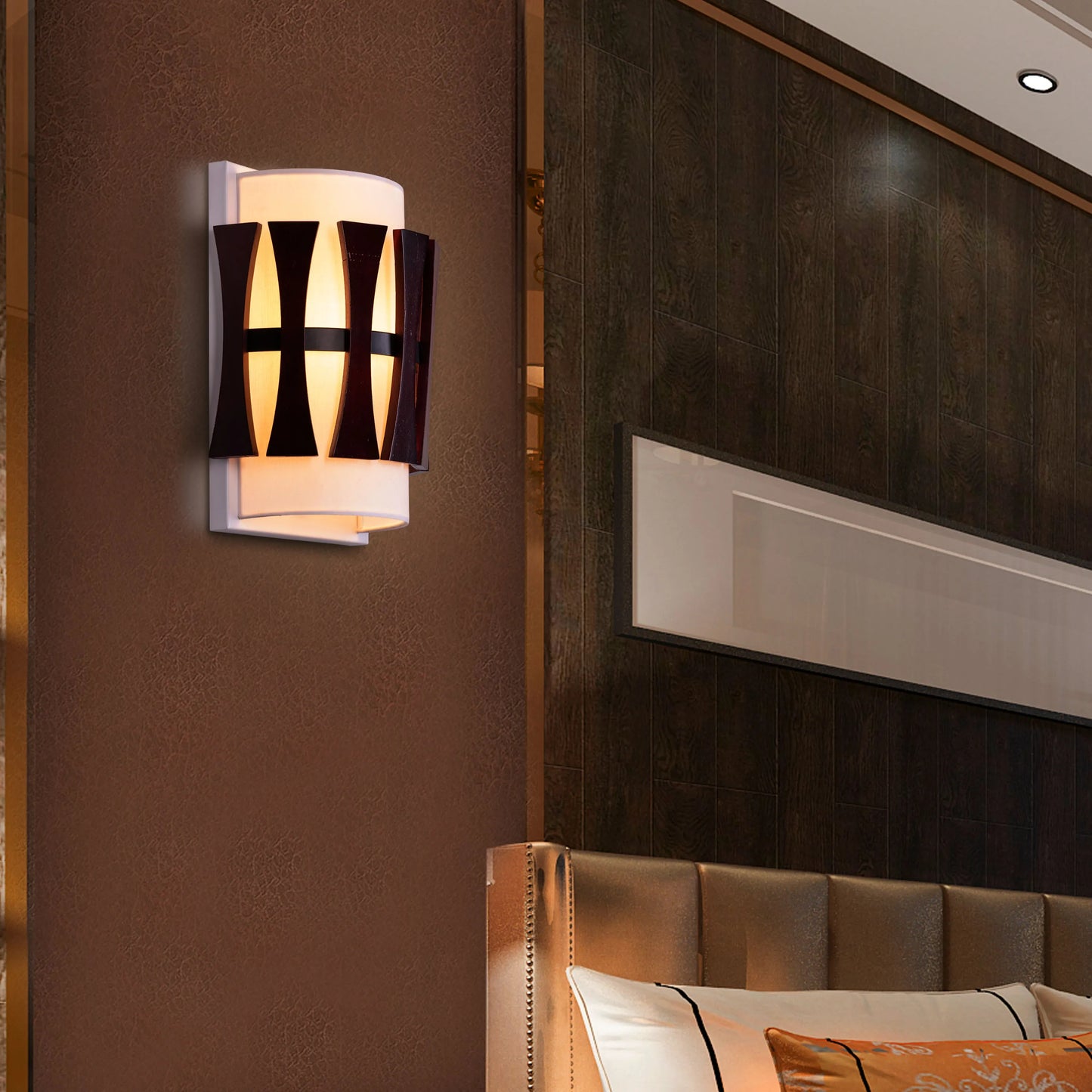 Positive Energy Wooden Wall Light
