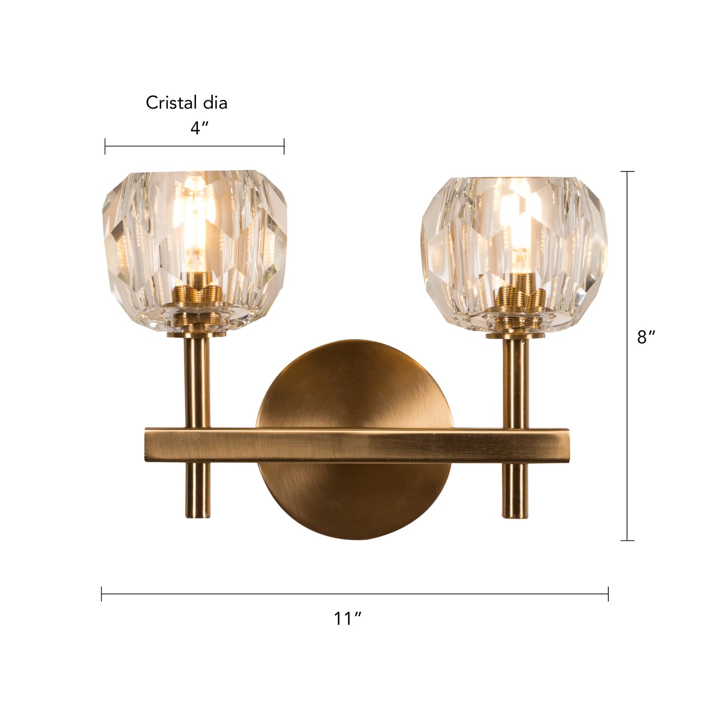 White Diamond Crystal Wall Light