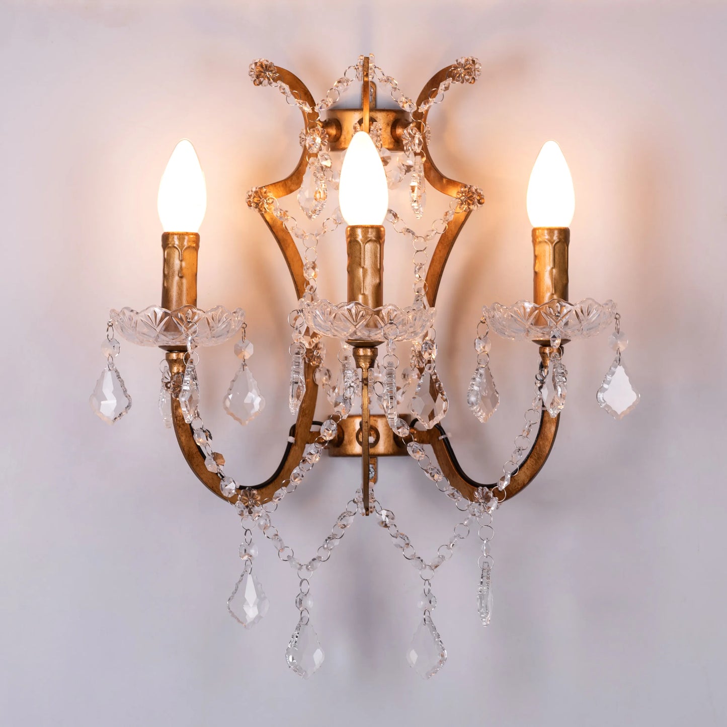 French Restoration Crystal Wall Light