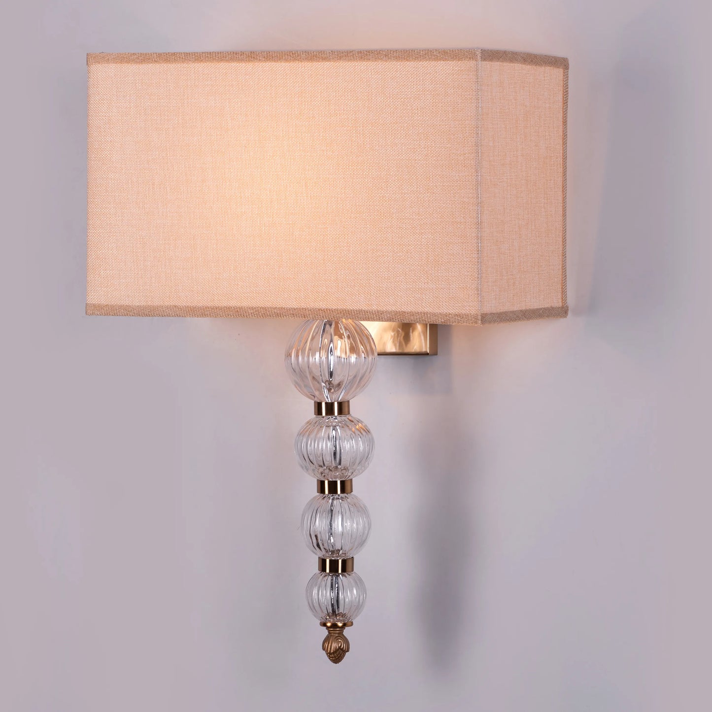 High Born Fabric Shade Wall Light