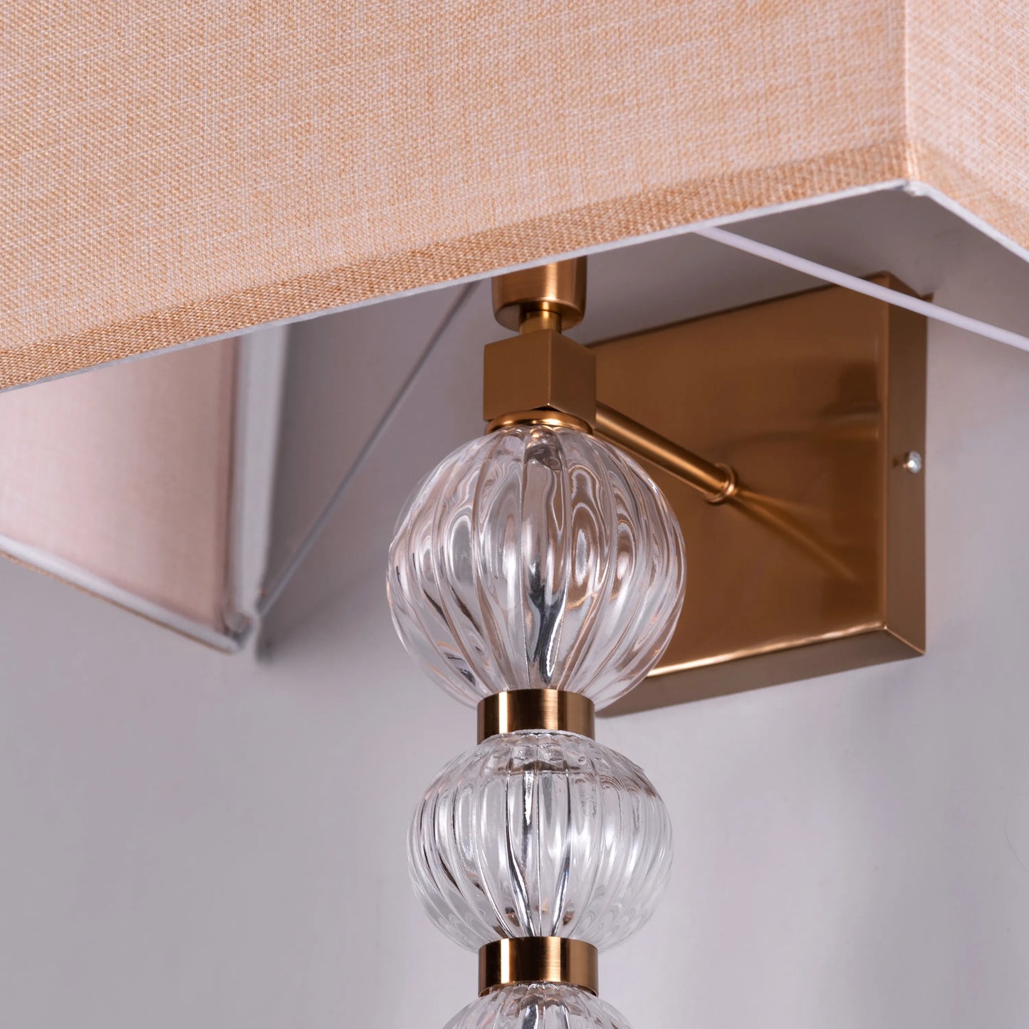 High Born Fabric Shade Wall Light