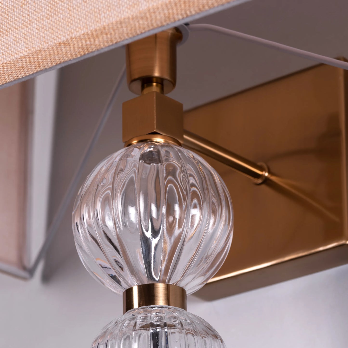 High Born Fabric Shade Wall Light