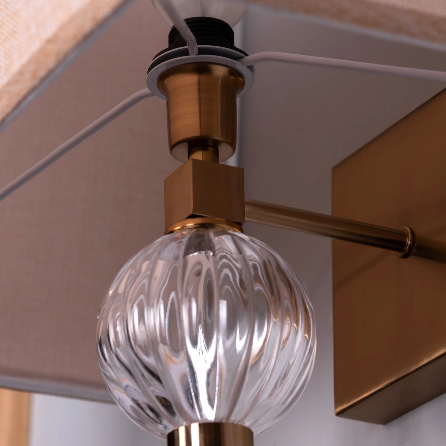 High Born Fabric Shade Wall Light