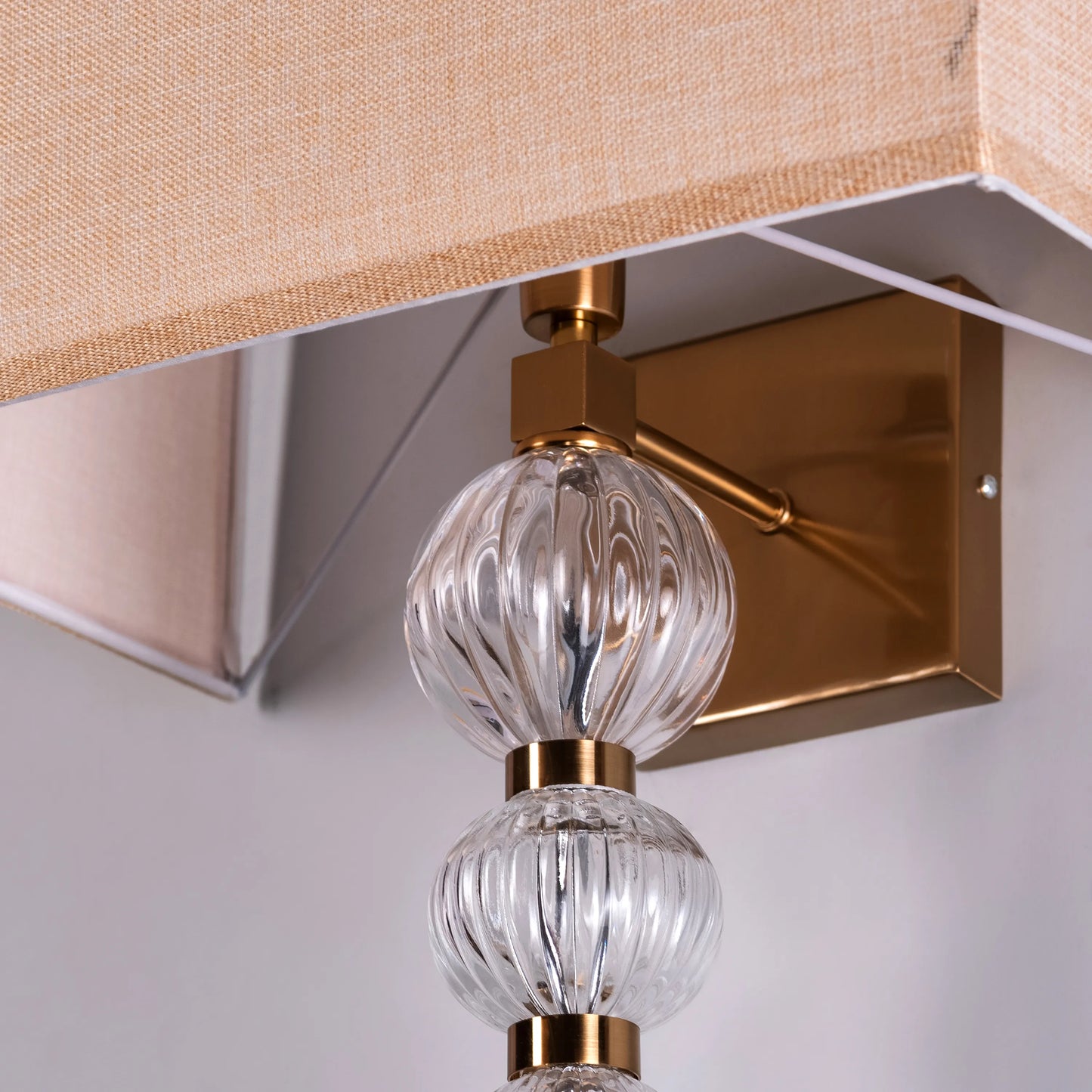 High Born Fabric Shade Wall Light