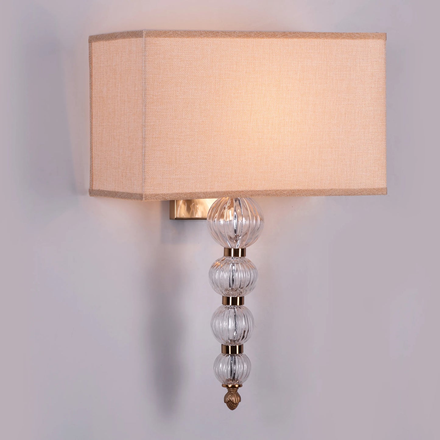 High Born Fabric Shade Wall Light