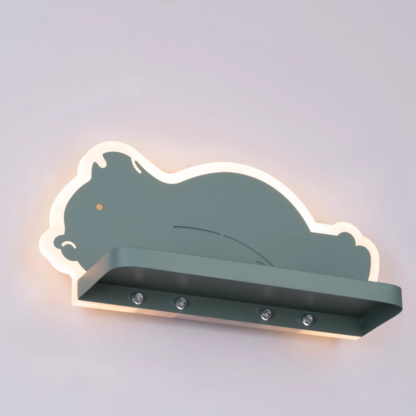 Billy The Bear (Green, Built-In LED) Kid's Room Wall Light