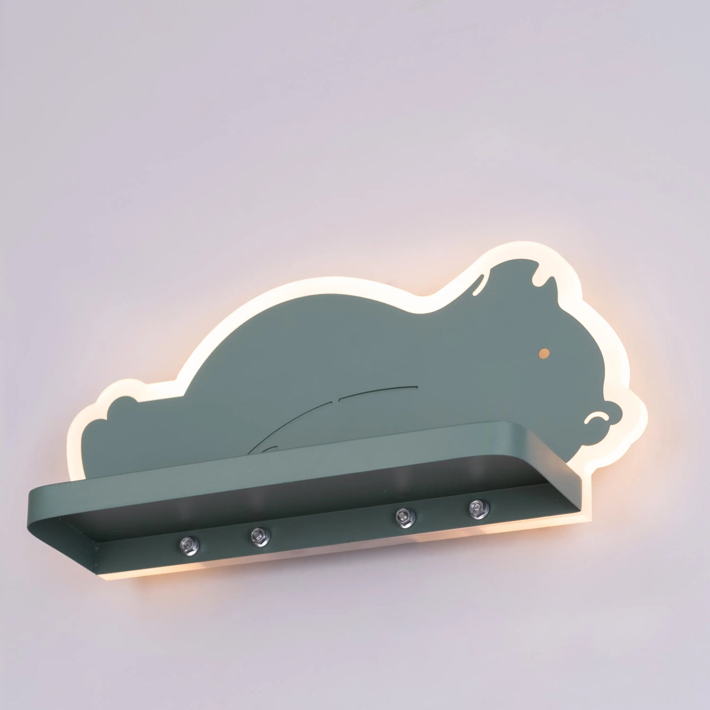 Billy The Bear (Green, Built-In LED) Kid's Room Wall Light