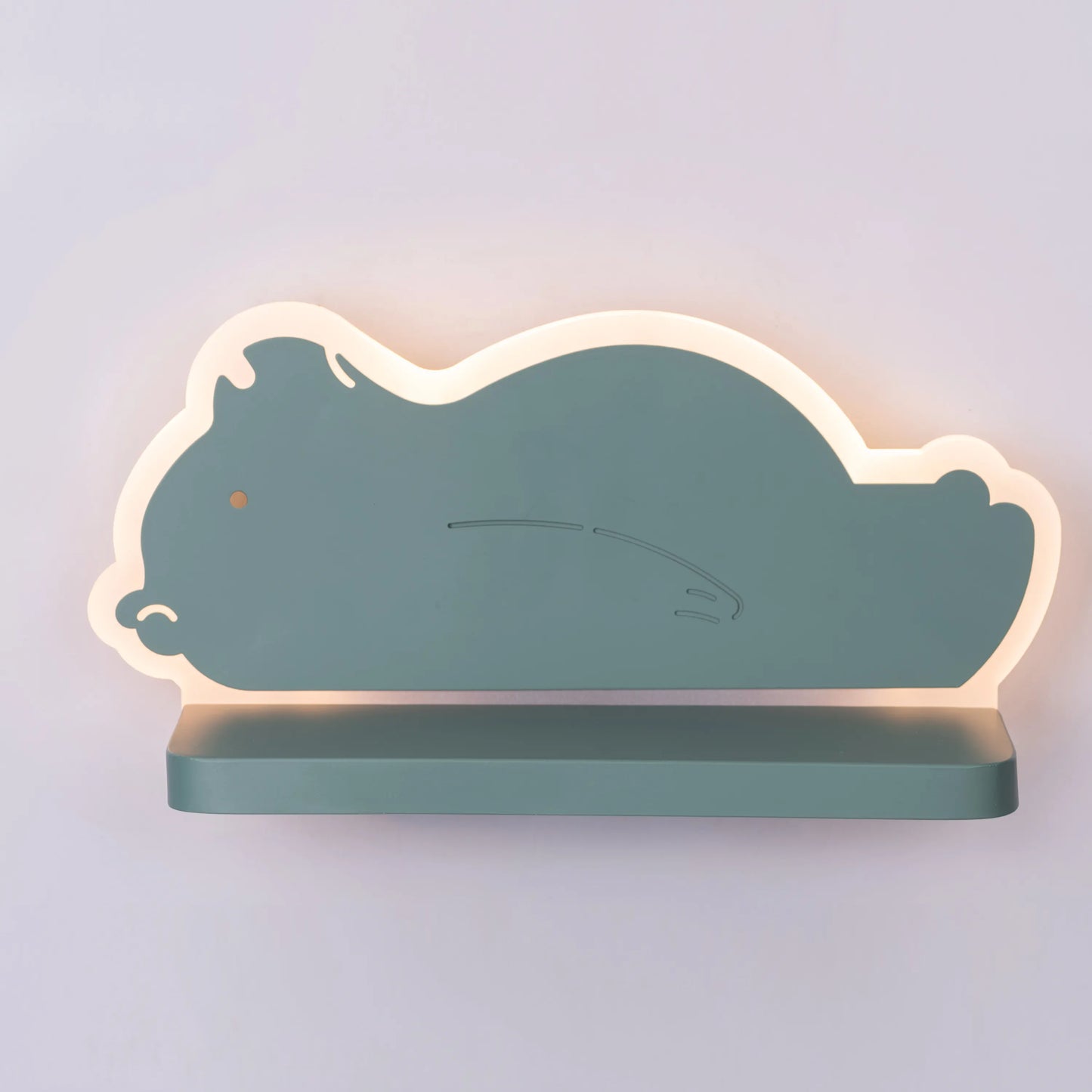 Billy The Bear (Green, Built-In LED) Kid's Room Wall Light