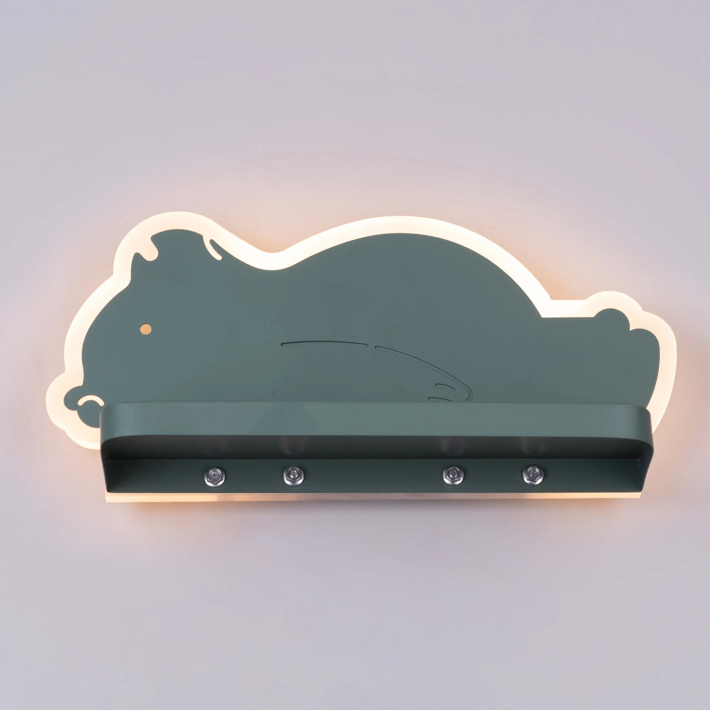 Billy The Bear (Green, Built-In LED) Kid's Room Wall Light