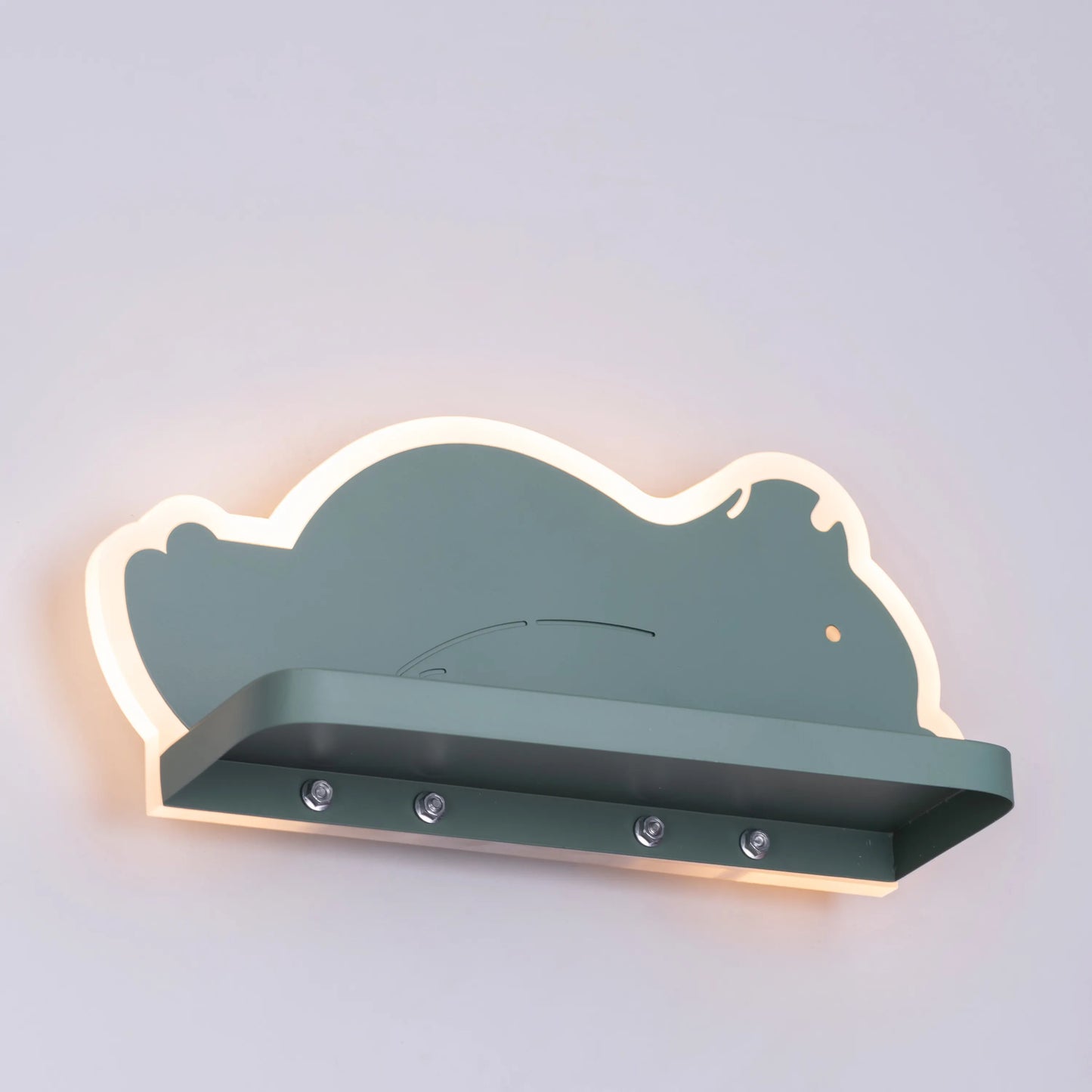 Billy The Bear (Green, Built-In LED) Kid's Room Wall Light