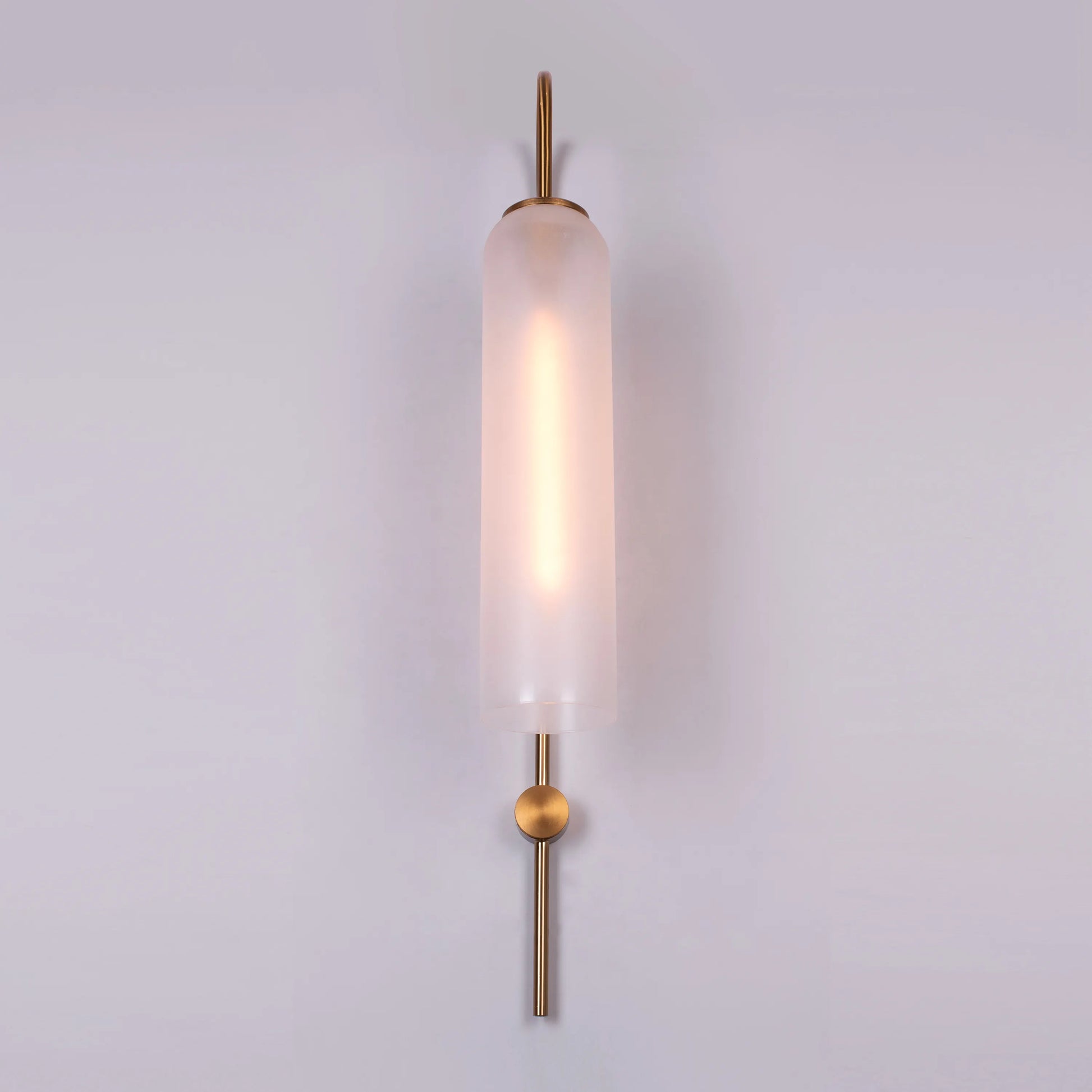 Wait For Me Glass Wall Light - Modern luxury wall sconce with handcrafted glass panels and premium brass finish, perfect for contemporary interior lighting