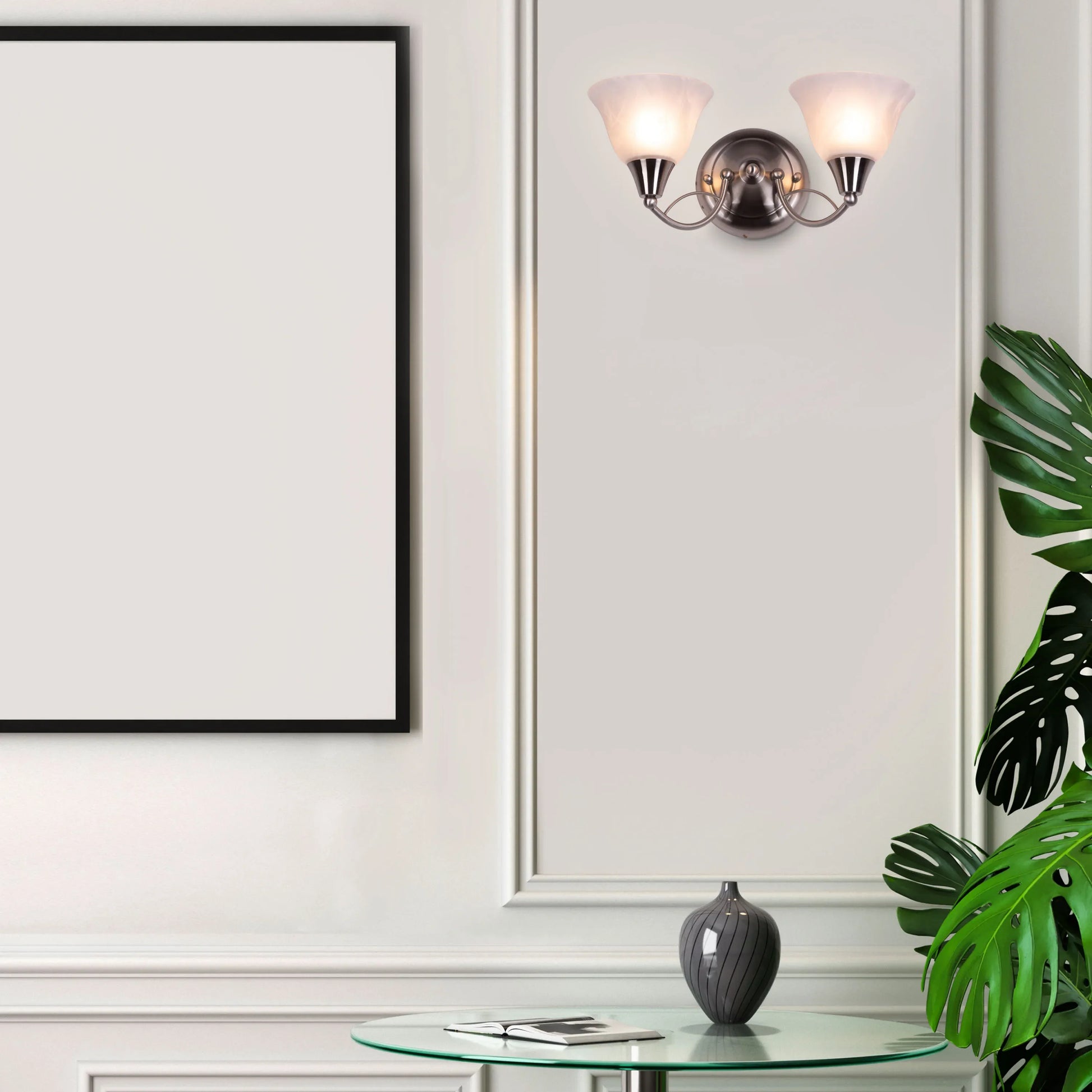 Come Home Wall Light mounted on neutral wall, featuring sleek modern design with premium finish and architectural presence, casting warm ambient illumination in contemporary interior setting