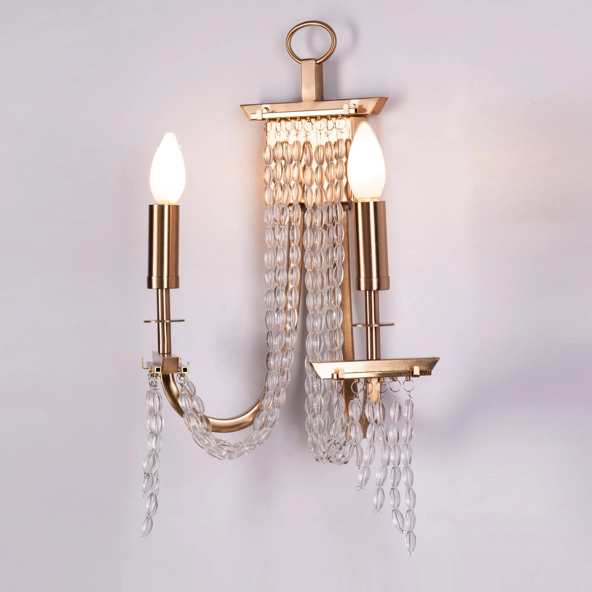 Cupid's Kiss Crystal Wall Light - Romantic luxury wall sconce featuring handcrafted crystal details and elegant design, creating enchanting light patterns for sophisticated interiors