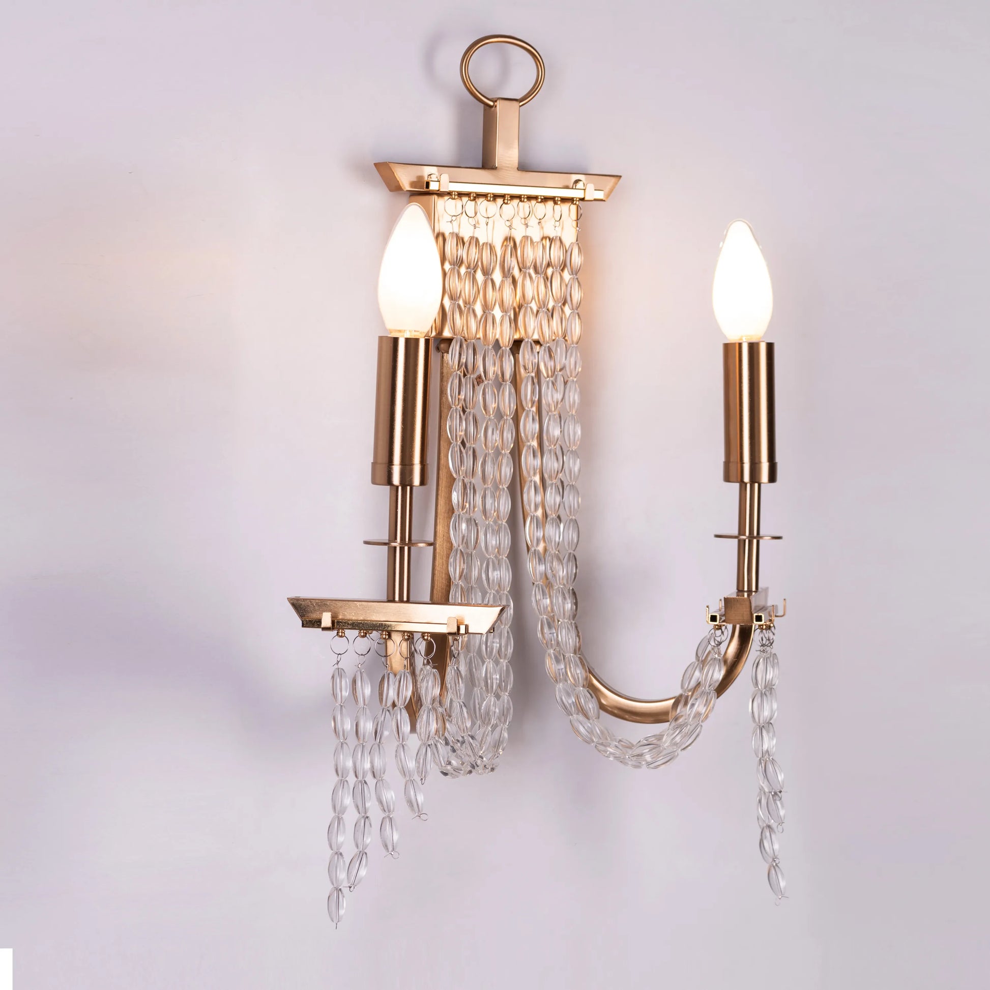 Cupid's Kiss Crystal Wall Light - Romantic luxury wall sconce featuring handcrafted crystal details and elegant design, creating enchanting light patterns for sophisticated interiors