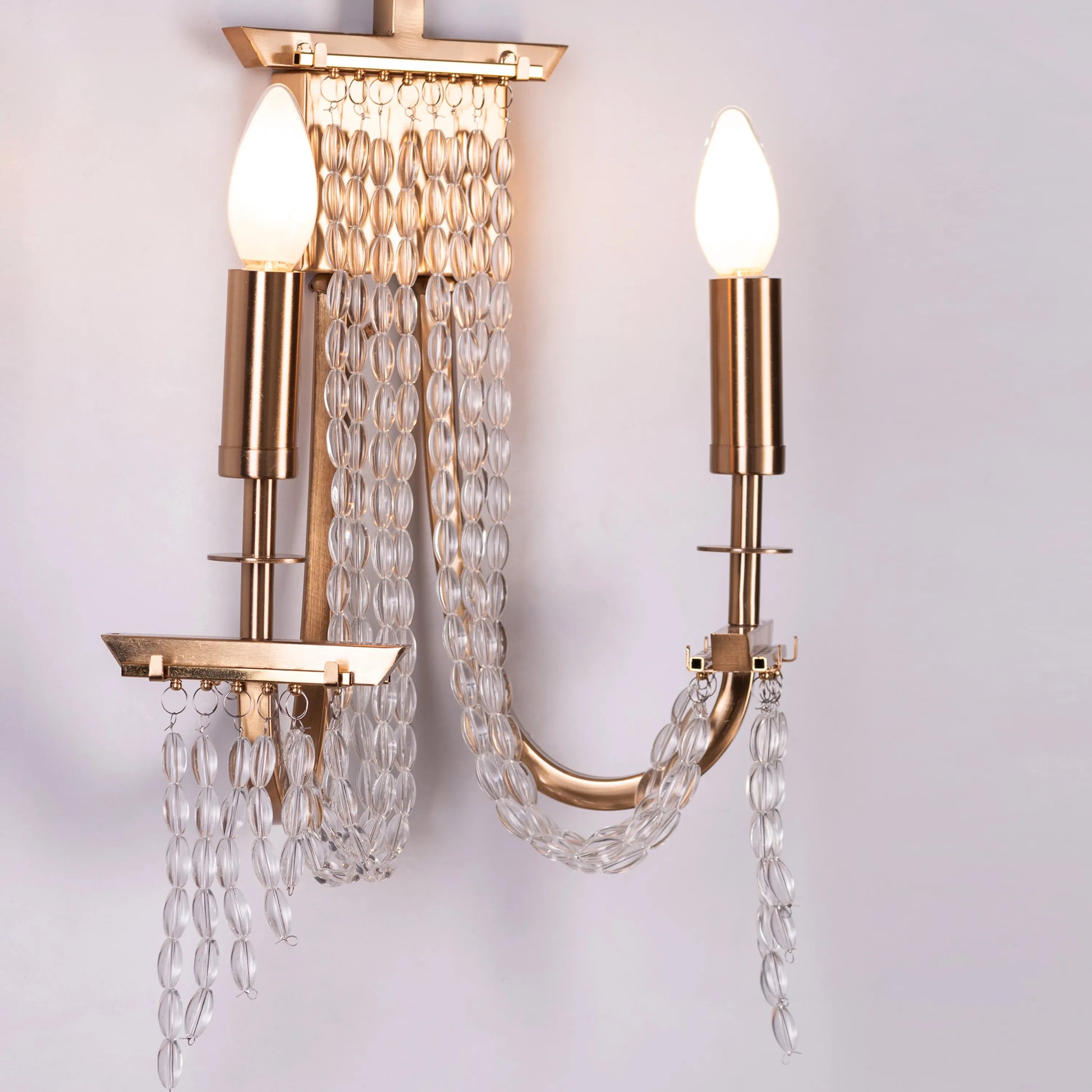 Cupid's Kiss Crystal Wall Light - Romantic luxury wall sconce featuring handcrafted crystal details and elegant design, creating enchanting light patterns for sophisticated interiors