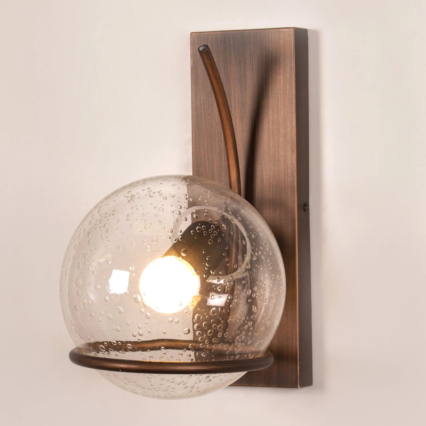Bashful Bubbled Glass Wall Light