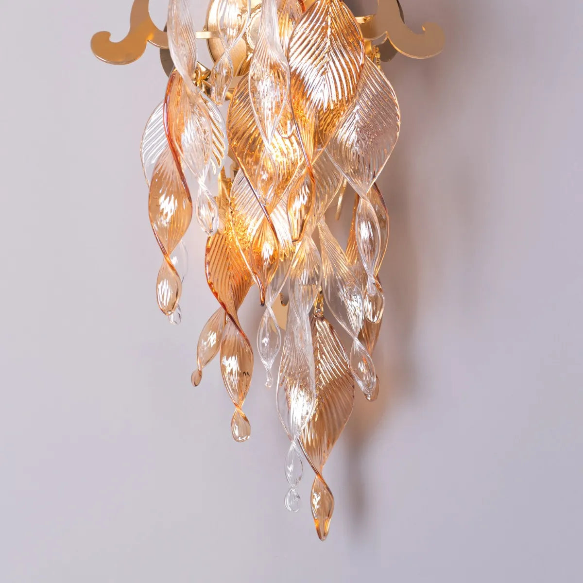 Golden Hour Crystal Wall Light